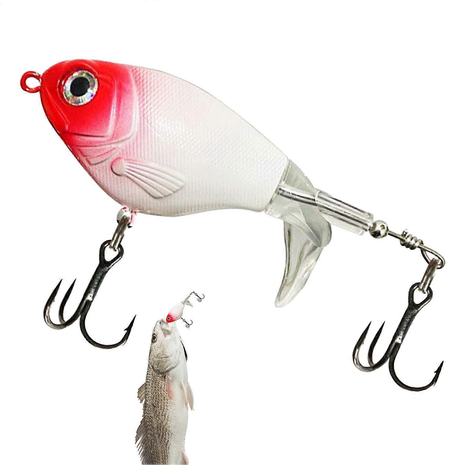 Perch Bait Realistic Lure With Propeller Tail Plastic Resin 7 Cm Lifelike Action For River Lake Sea Trout Bass