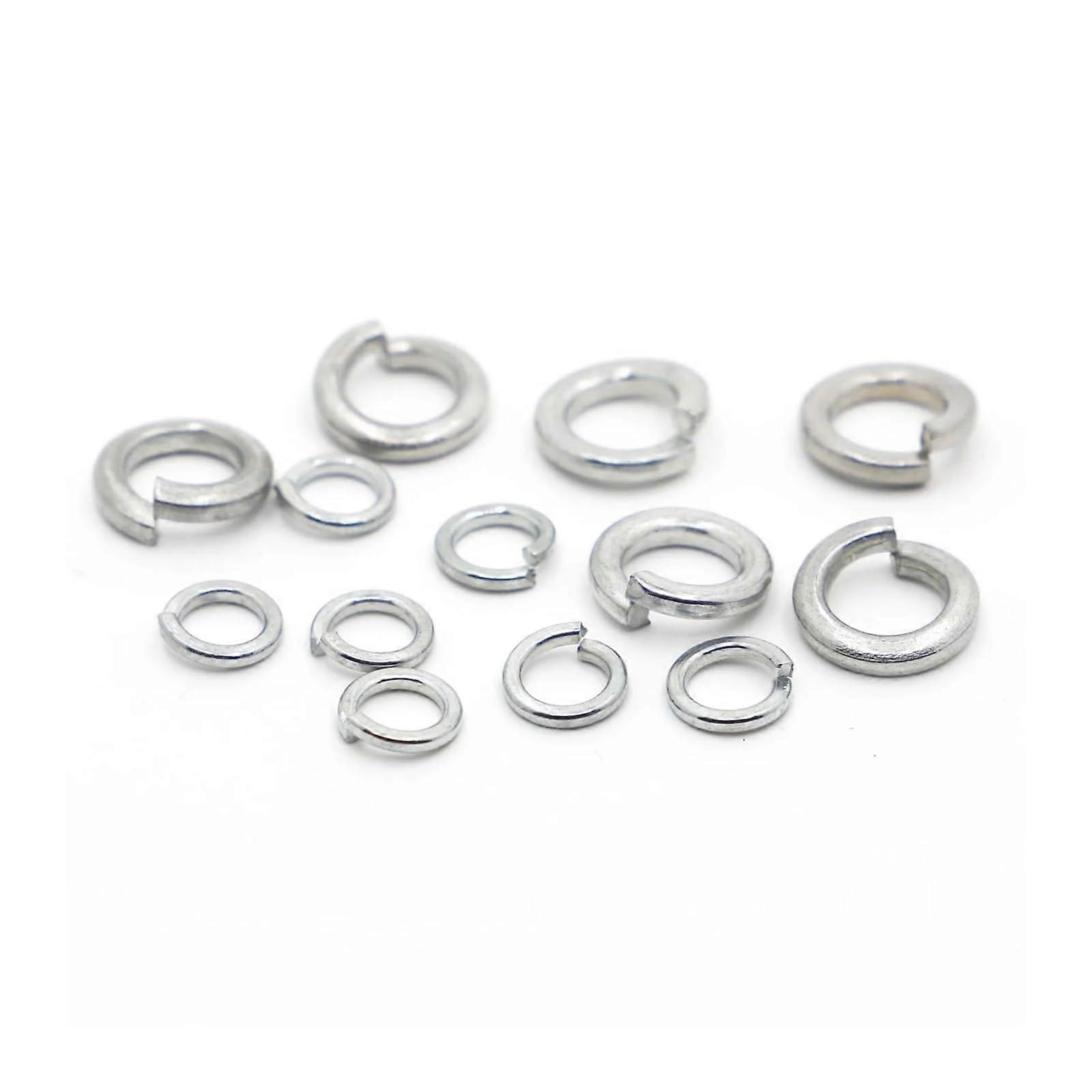 100pcs galvanized steel spring lock washer, M2M24 (Size: 100pcs M6)