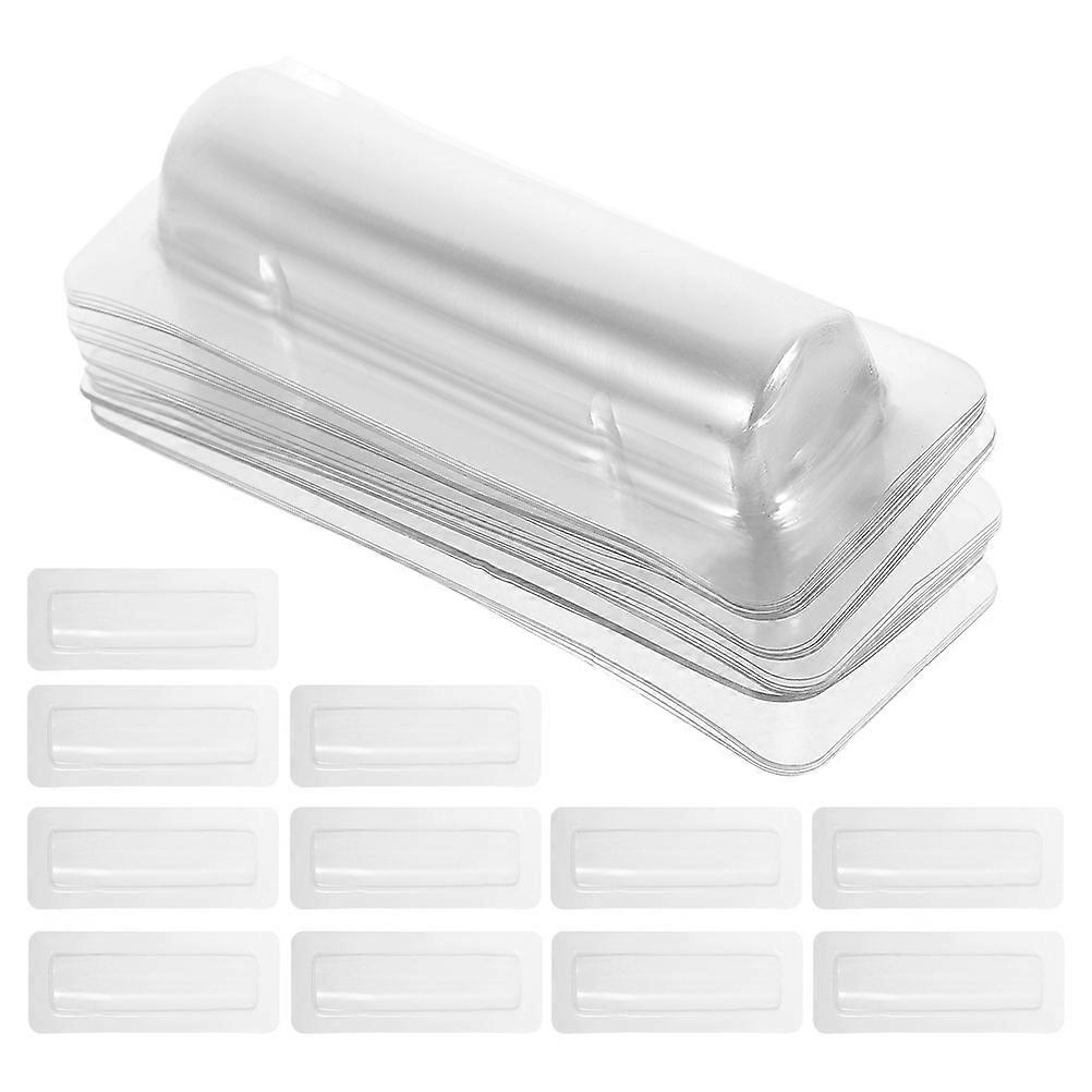 Money Cash Card Sleeves Clear Plastic Lip Balm Pouches For Personal Organization Transparent Rectangular Dome Storage 100Set