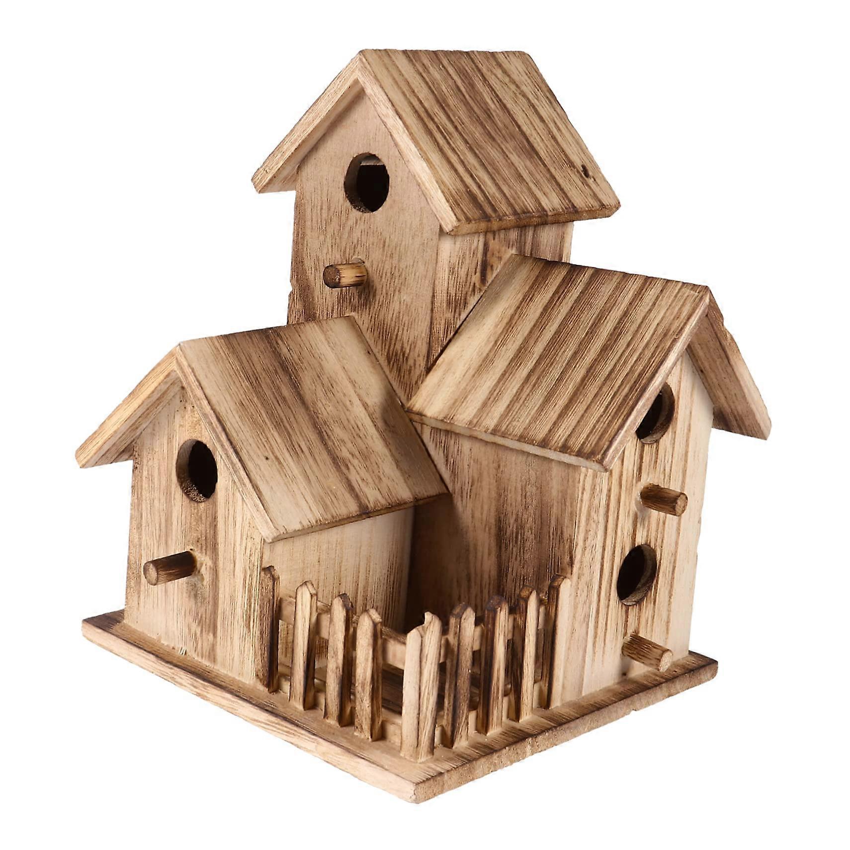 Bird protection for the garden creative bird nest birdhouse kit made of wood for DIY projects