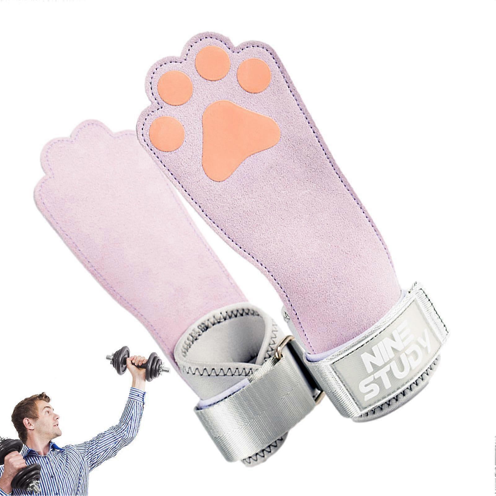 Grounding Bands Wrist Strips, Bodybuilding Accessories Ergonomic Design Adapted Throughout Lifting Dog paw pink