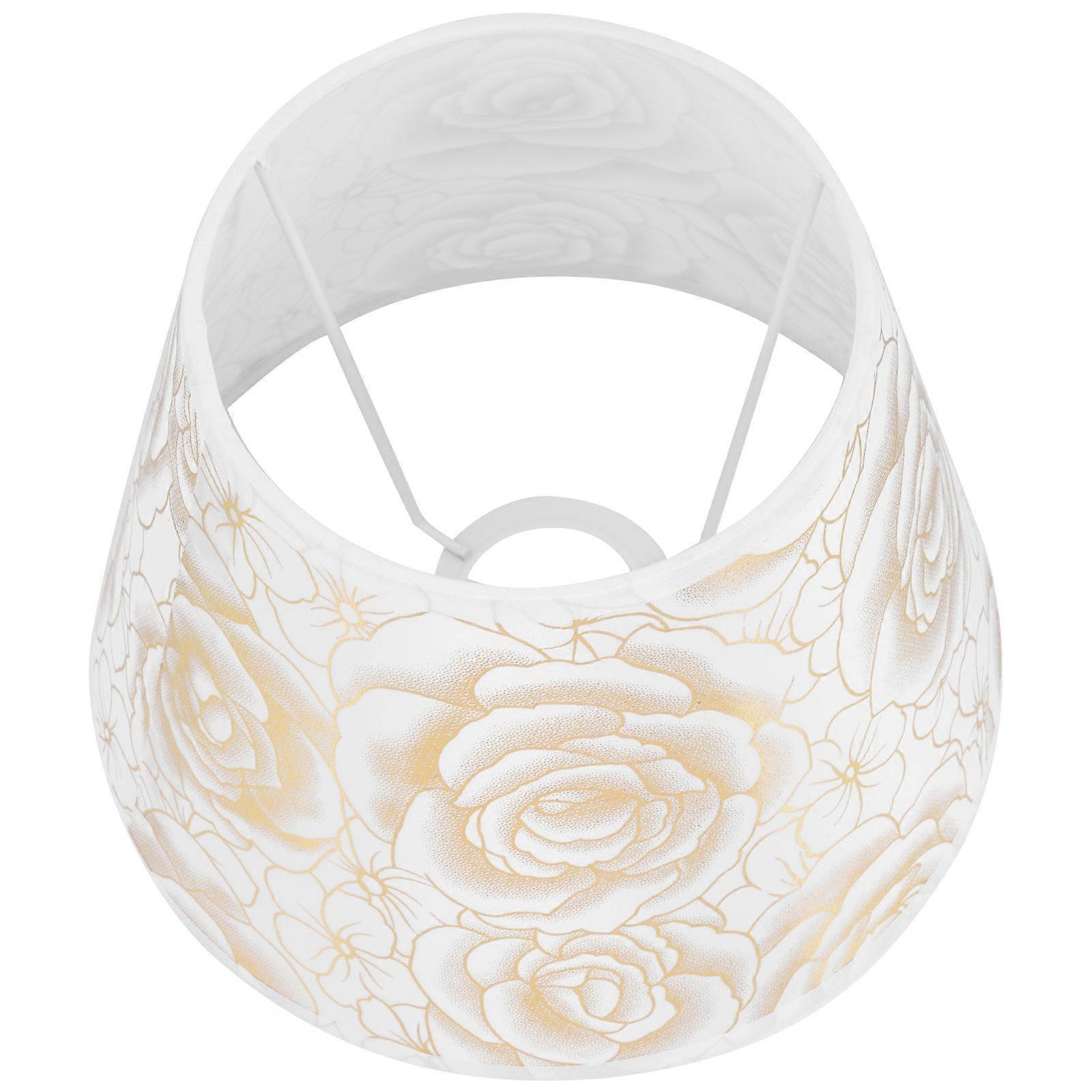 Lamp Shade Replacement Table Fabric Lamp Cover Golden Square Light Diffusion 1Pcs