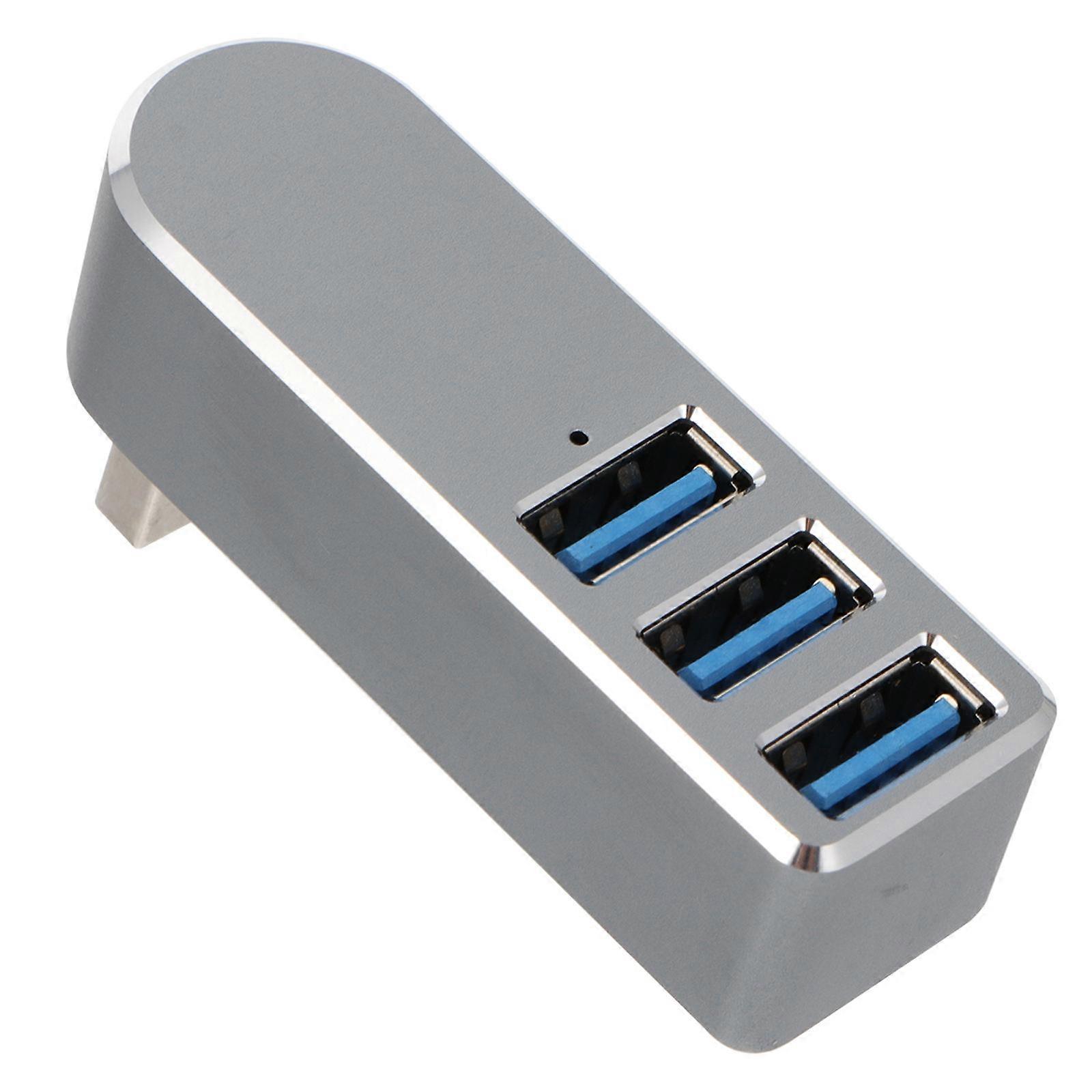 Usb Port Hub Rotatable Usb Hub Data Transmission Charging Port Expansion Office Use 1Pcs
