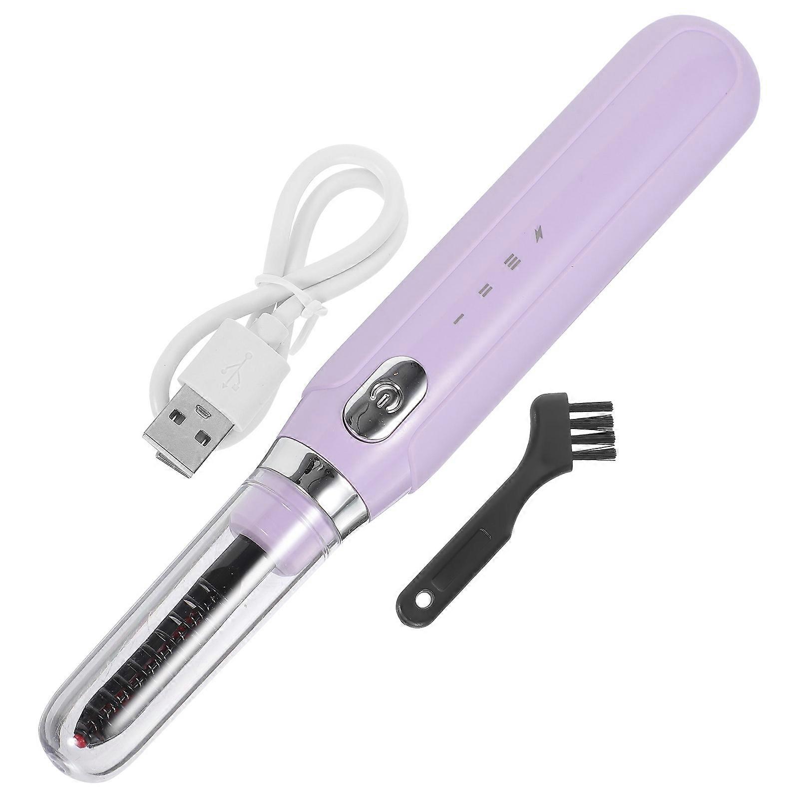 Compact Eyelash Curler Sleek Design Three Temperature Modes 65℃-75℃-85℃ Makeup Routine Girls 1Pcs