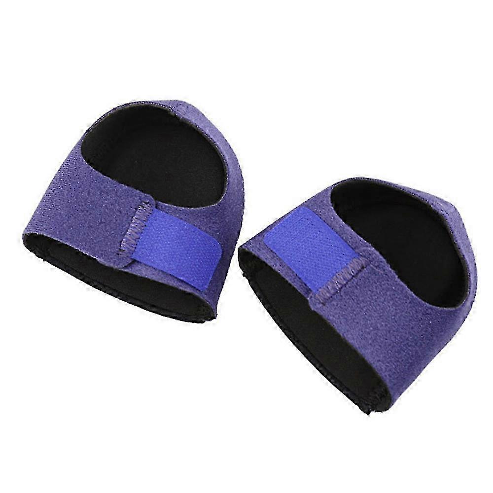 1 Pair Adjustable Heel Cushion Support Pad for Pressure Relief - Blue S
