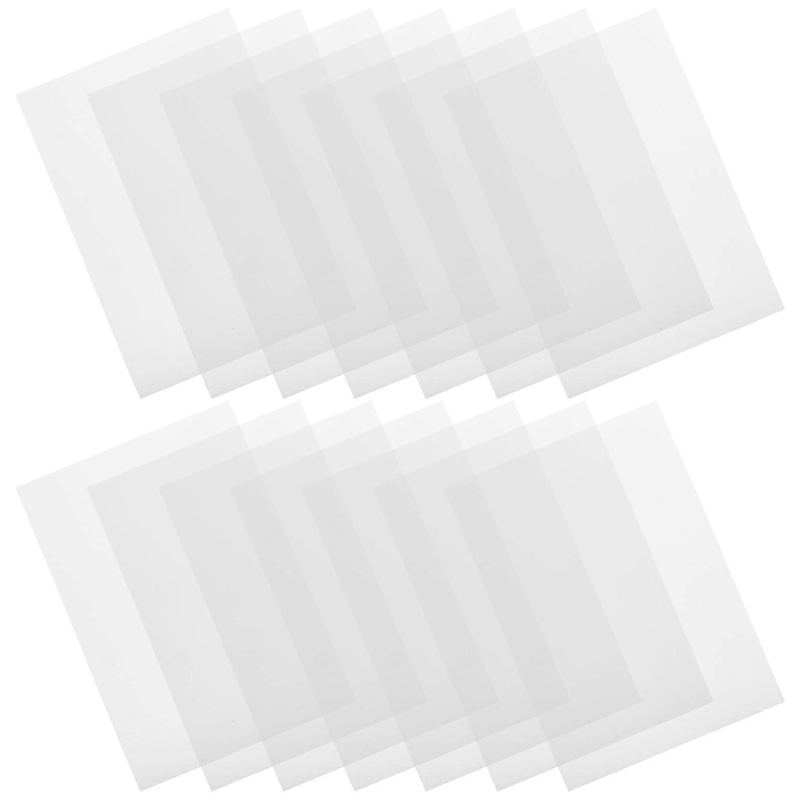 Transparent PVC Plastic Sheets (15pcs) Scratch Resistant Rigid Boards for Crafts, Document Protection, DIY Projects, Window & Picture Frame