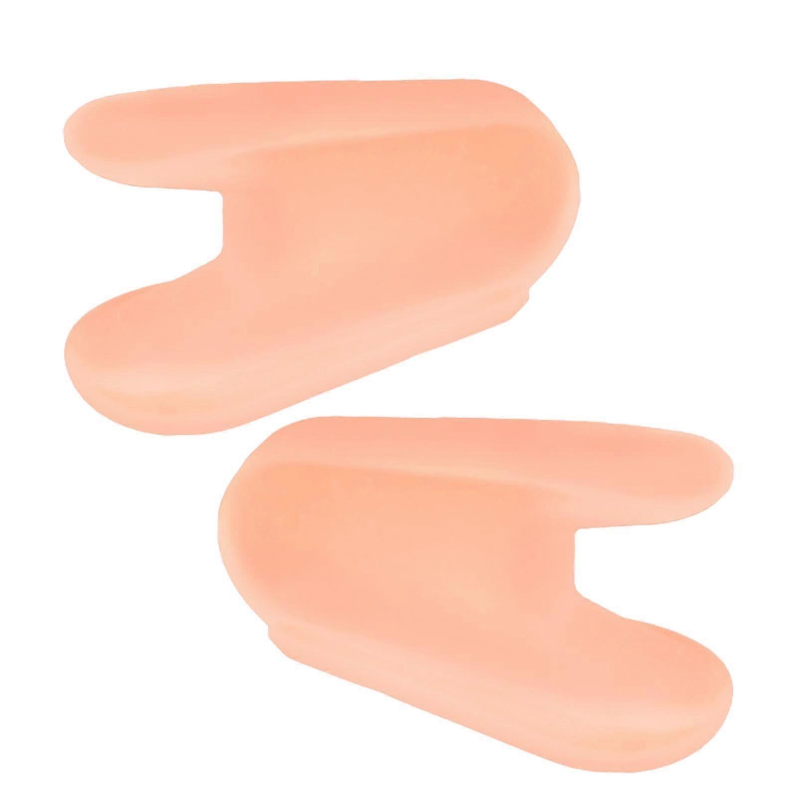 Toe Separator - A-Shape Soft Silicone Reusable Toe Corrector for Valgus Big Toes and Overlapping Feet - Flexible Comfort