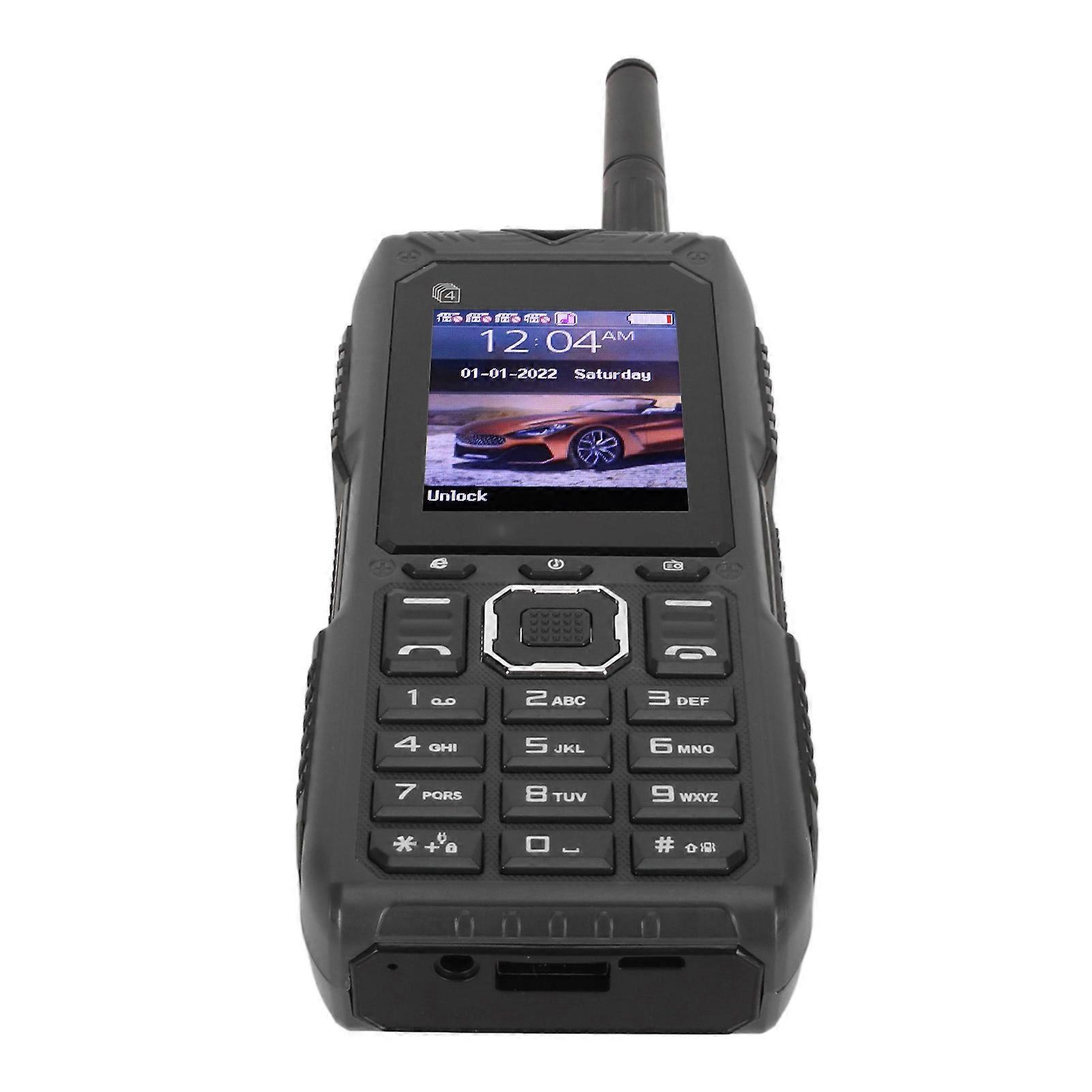 ロック解除されたシニア携帯電話2Gレトロ4カード4スタンバイ2400mAhバッテリービッグボタン携帯電話(アンテナ付き高齢者用)