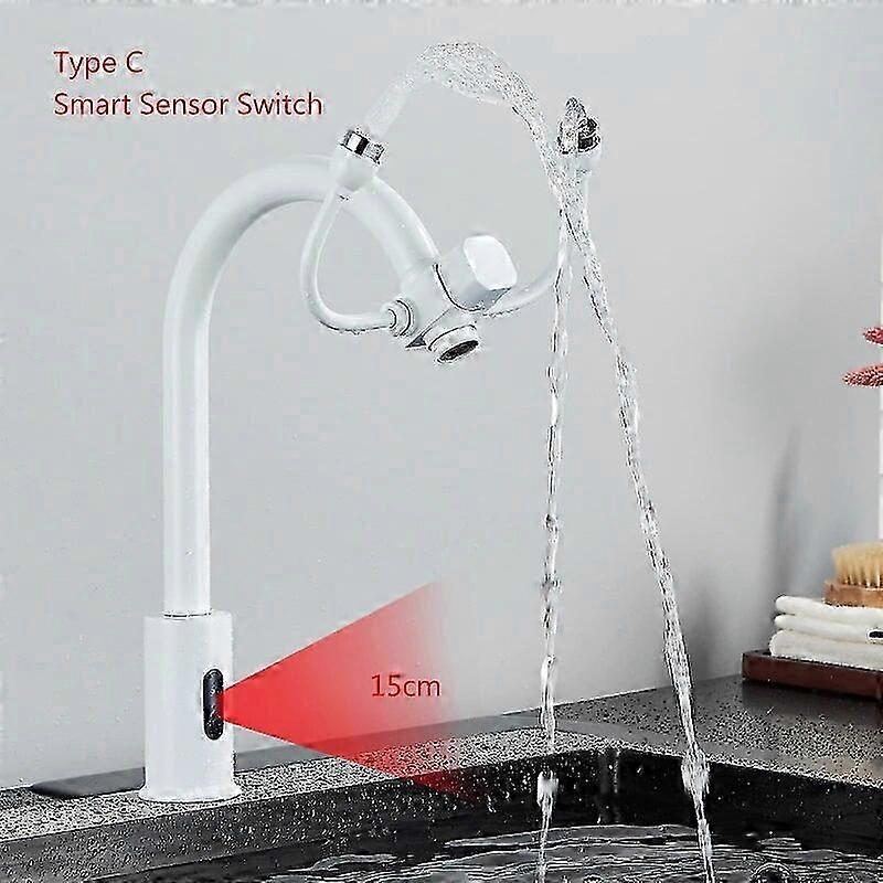 Single Cold Faucet With Eye Clean Accessory Deck Mount Mixer Tap Foot Operated/Handle/Smart Sensor Types for Hotel Public Areas