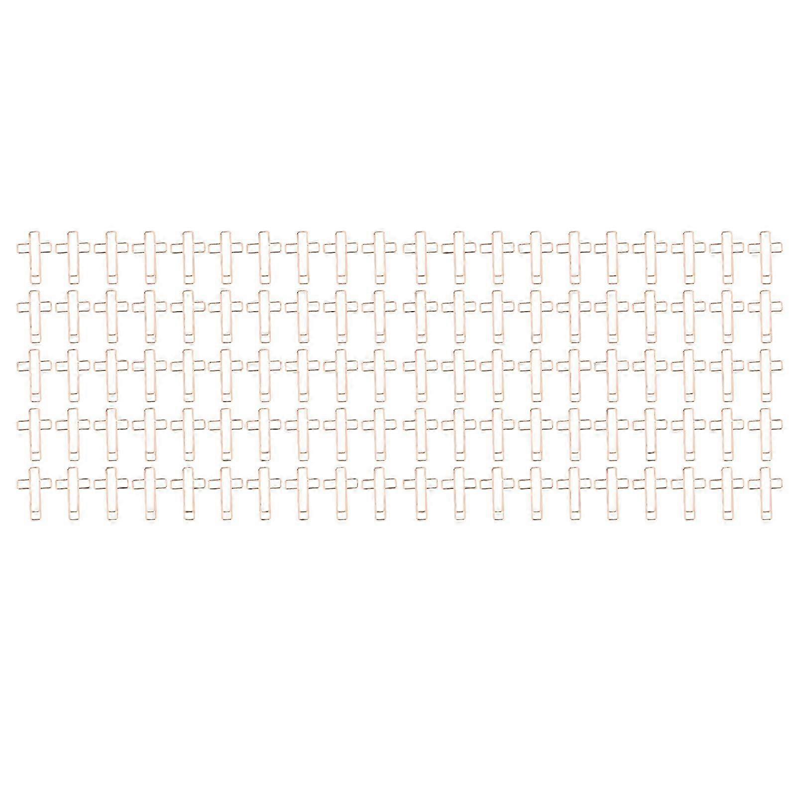 100PCS Rose Gold Metal Paper Clips for Document Note Sorting and Organizing