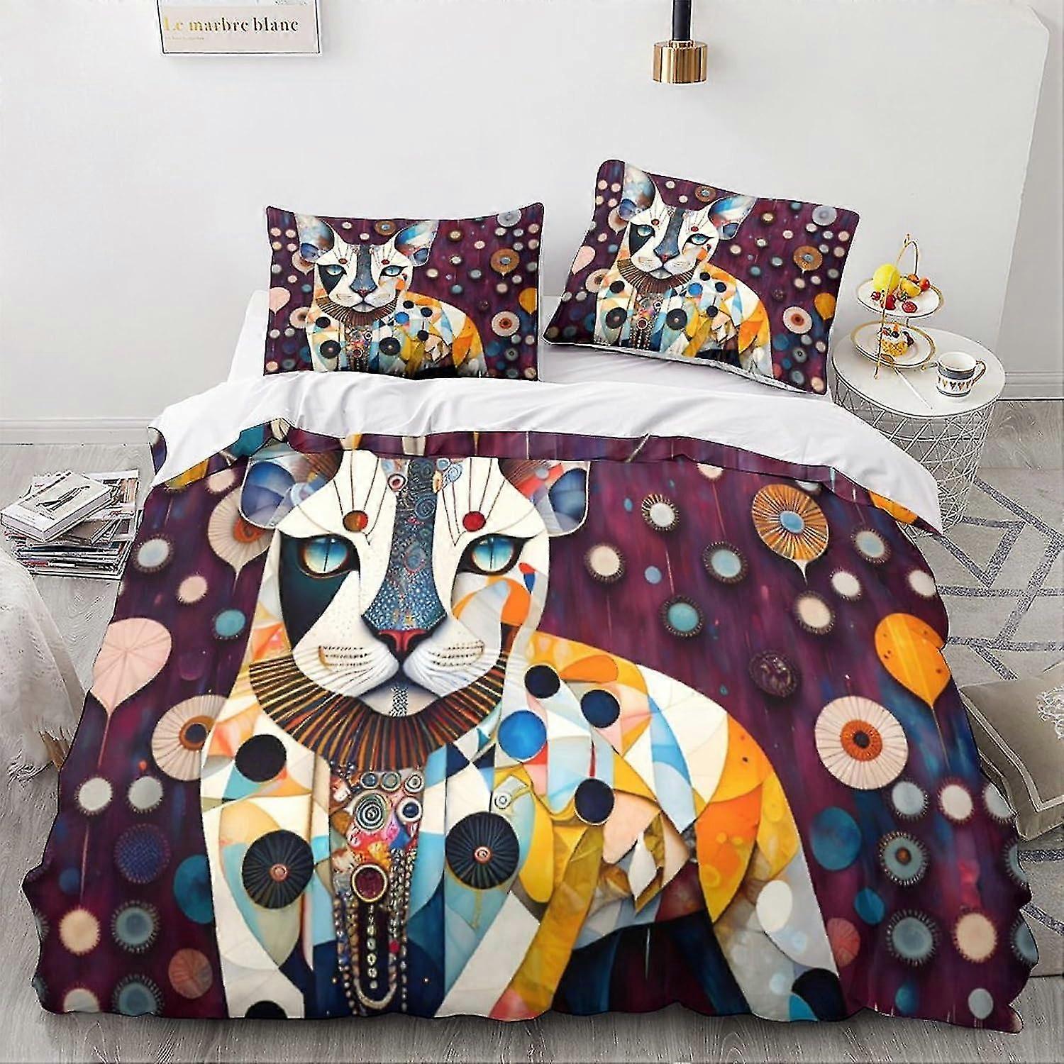 Poszwa na kołdrę z efektem zwierzęcym 3D Cute Animals Design Miękka wygodna poszewka na kołdrę Oddychająca kołdra Poszewka na kołdrę Zestaw pościeli dla określonej marki