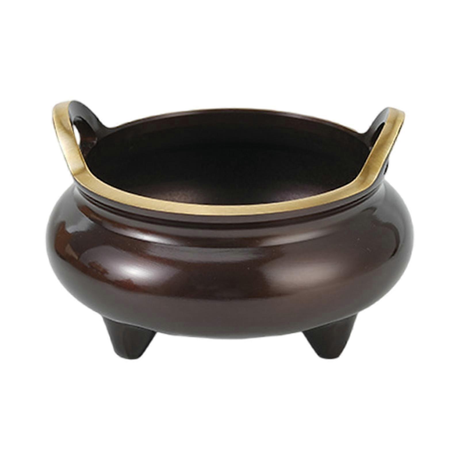 Decorative Chinese Bronze Burning Stand Three Legged Holder for Desk Display Multiple Function