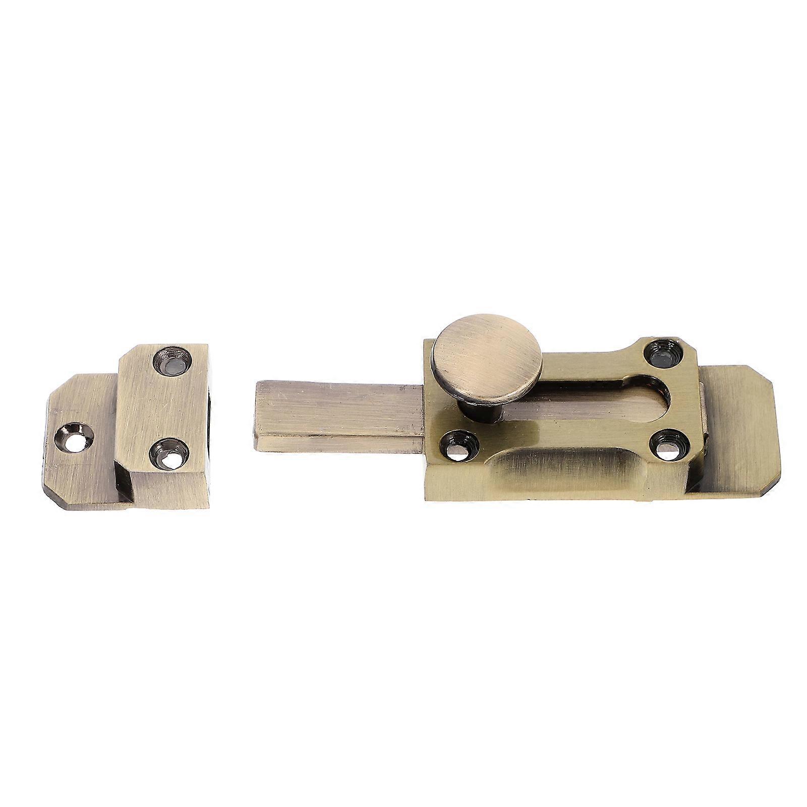 Latch Lock Heavy Duty Sliding Door Locks for French Doors Zinc Alloy Security Latch Bathroom Patio and Barn Doors Rectangular Shape 1Pcs