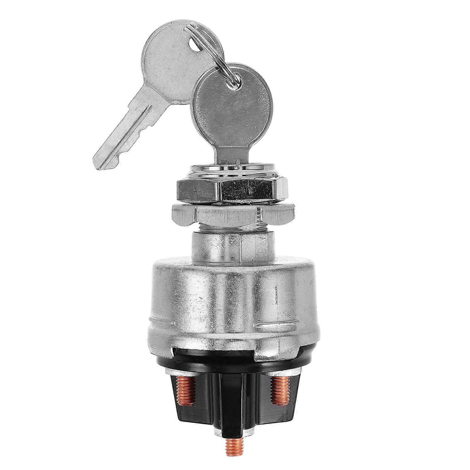 Heavy Duty Ignition Switch with Starter Switch for Trucks, Agricultural Vehicles, and Machinery – Durable Design for Enhanced Security and Simple