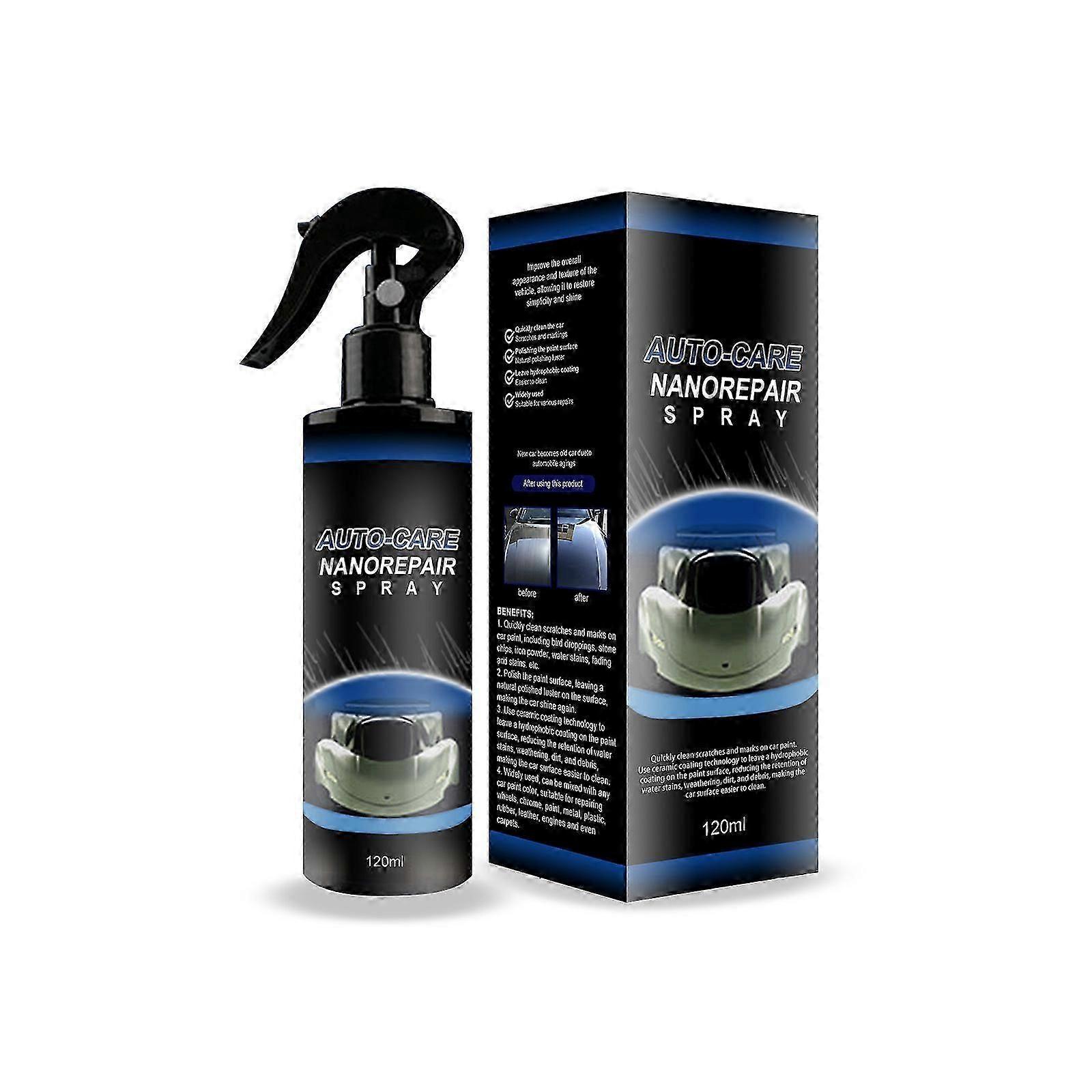 Nano Repair Spray, Nano Spray do usuwania zarysowań samochodów, Środek do usuwania zarysowań samochodu 120ml