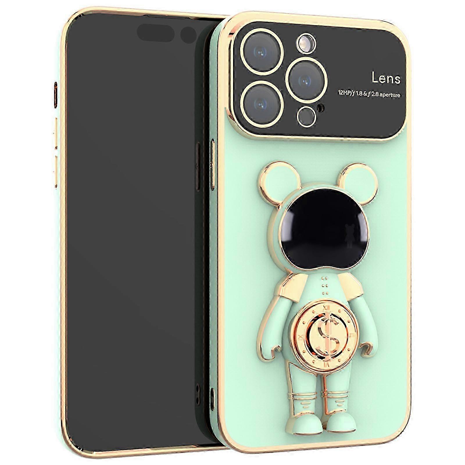 for iPhone 15 Pro Max/ 15 Ultra Case with Invisible Stand, Shockproof Protective Slim 360 Stand Holder for Women Men Phone Case