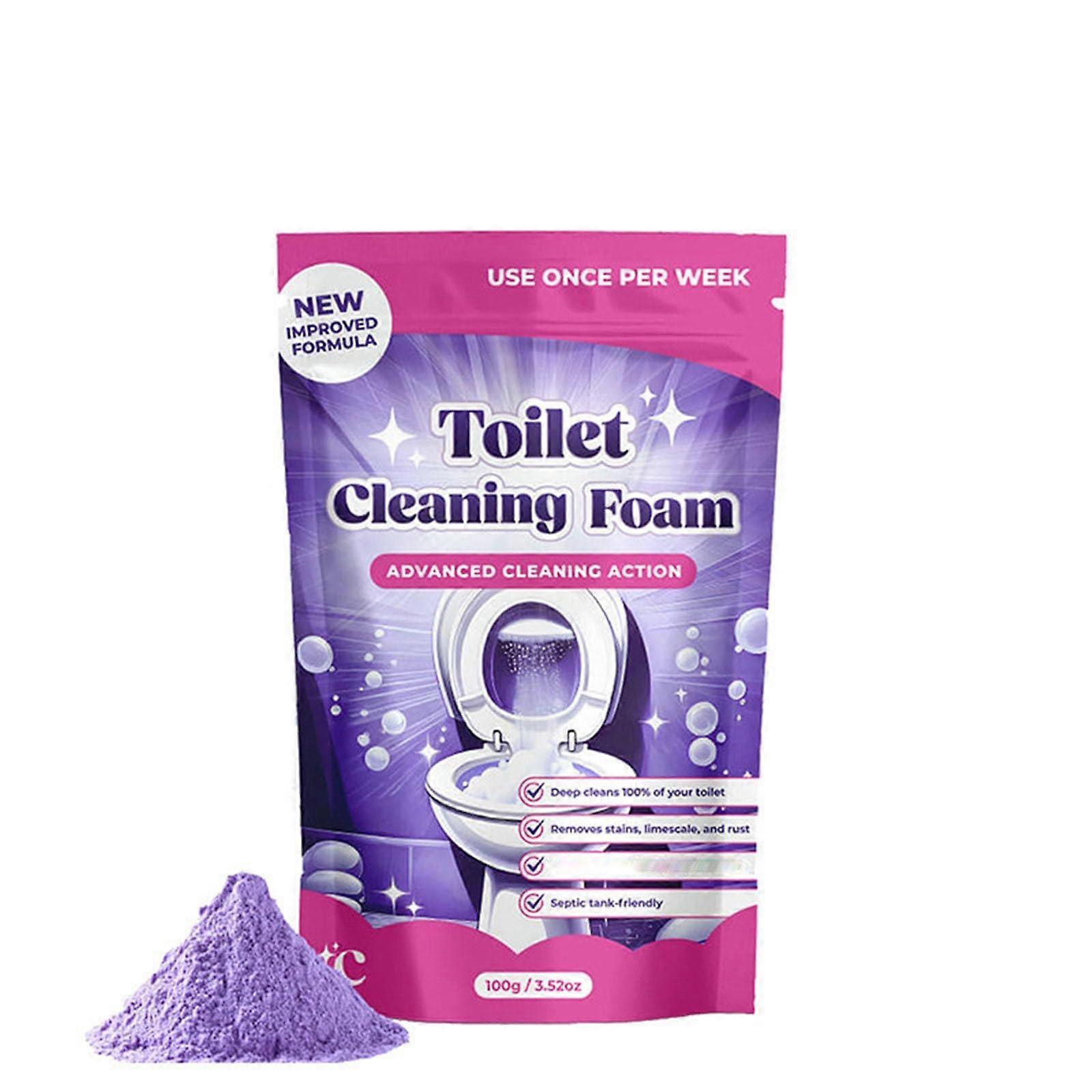 FizzClean Toilet Cleaner, InstaAction Foam for Sparkling Clean Toilets, Removes Stains in 20 Minutes