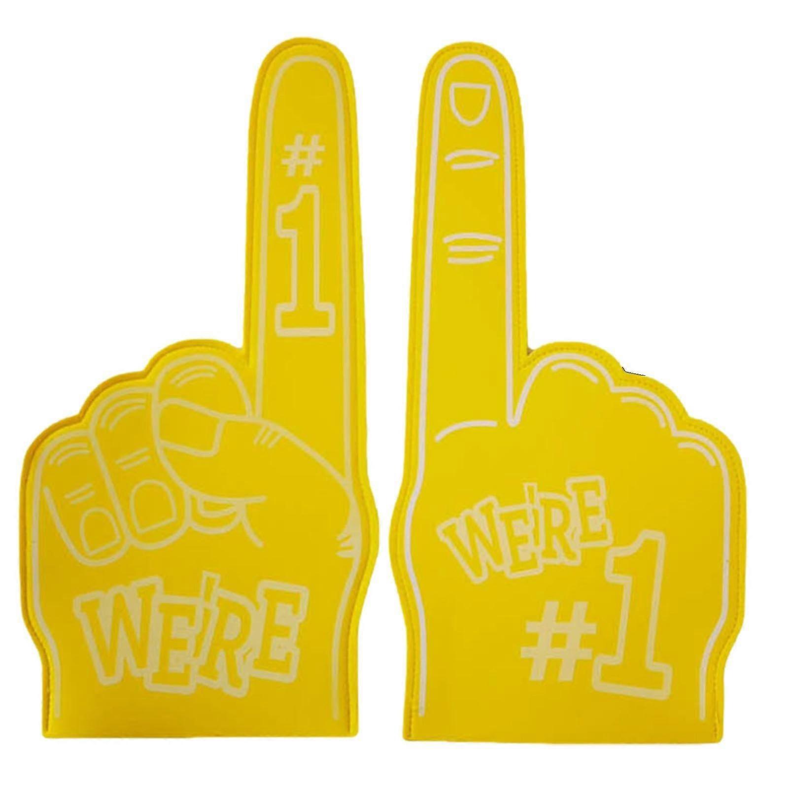 Cheerleader foam hands in 5 colors, comfortable for athletes, gifts for fans.