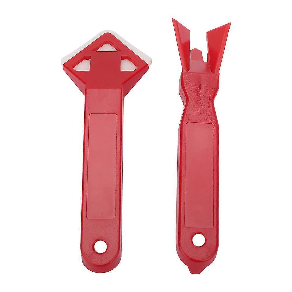 2PCS Caulk Tools Kit Silicone Sealant Remover Shovel Glass Cement Caulking Scraper