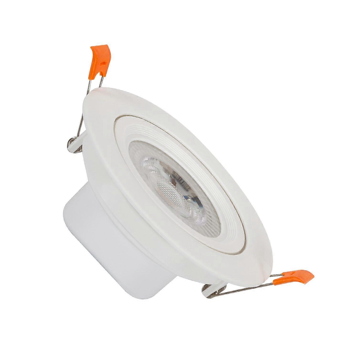 LED Downlight Recessed Spotlight 9W Round Slim Solid Ceiling Light Cut-Out Diameter 95 mm 6000K Cool White