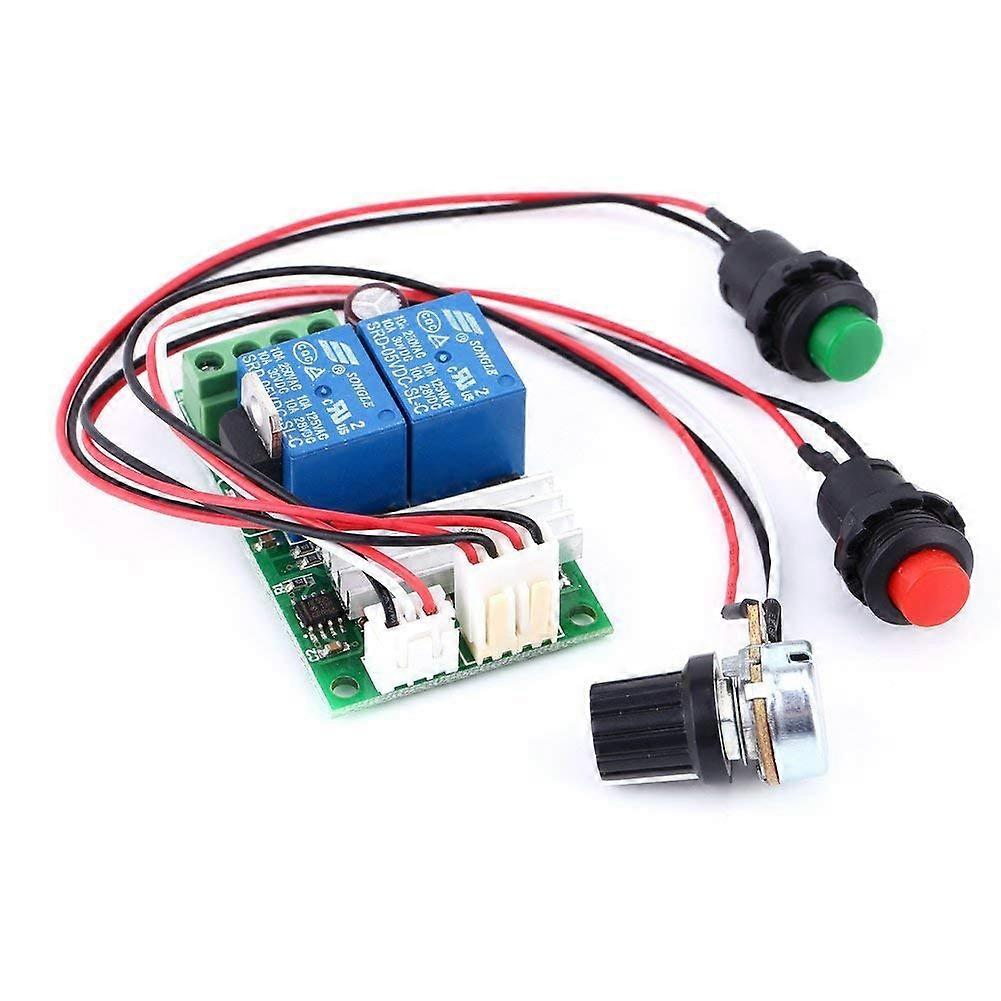 PWM DC Motor Speed Controller Adjustable Reversible Switch 6V 12V 24V 3A 80W