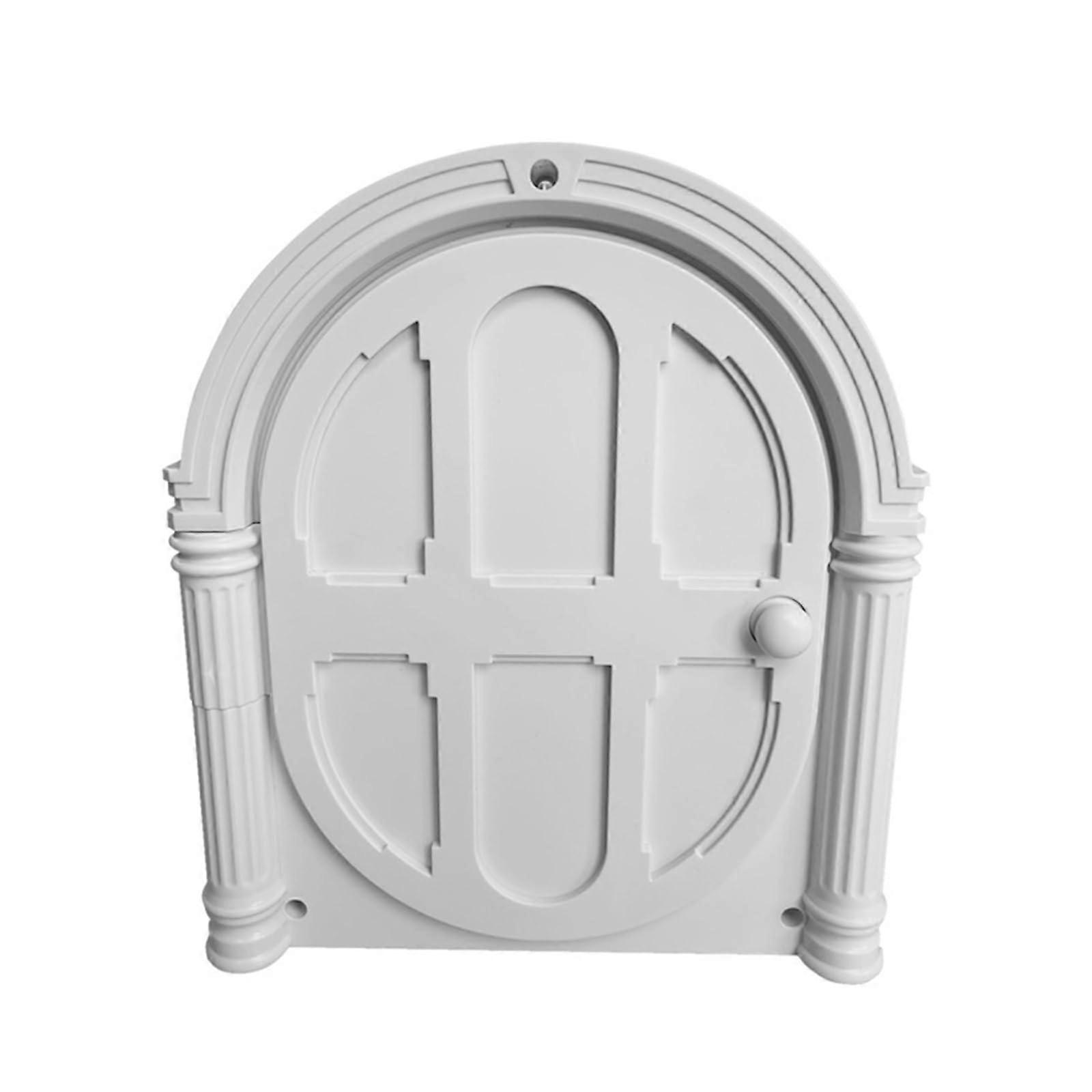 AISHANBAIHUODIAN Cat Interior Door without Flap, Easy Installation White