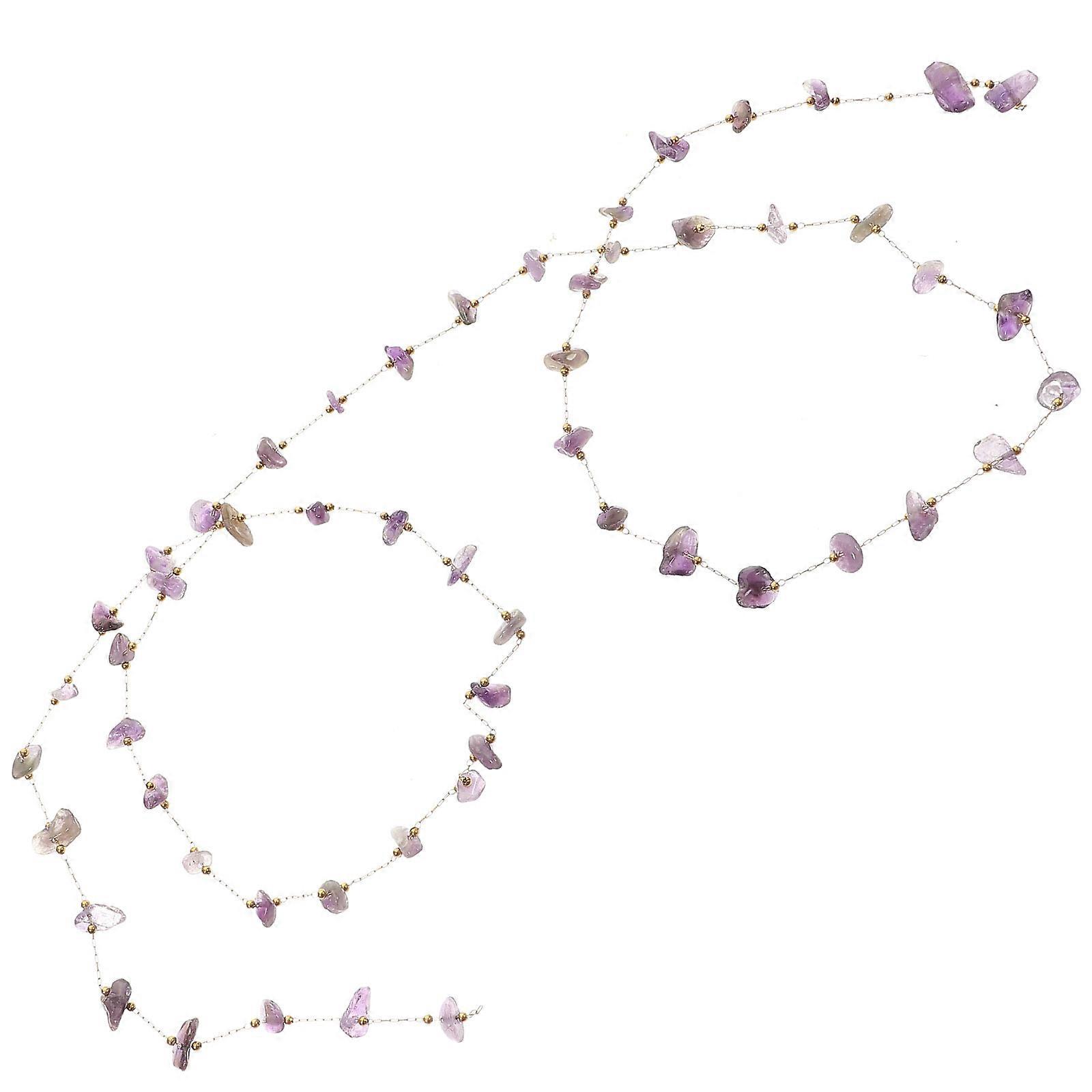 Stone Beads String Diy Beaded Chain Ornament For Charms Key Chains Men Women Jewelry Making 1Pcs