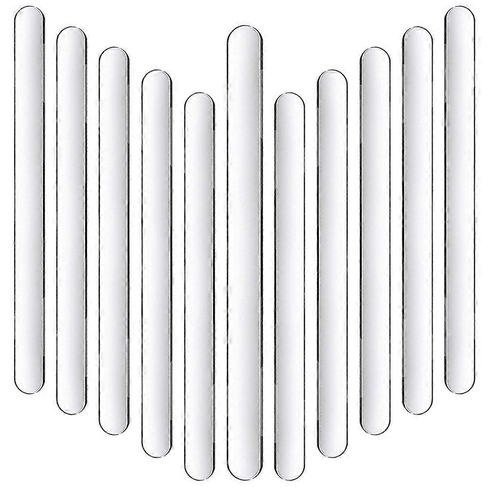 Food Grade Ice Cream Sticks Diy Dessert Sticks Parties 11X1X0.3CM Transparent Reusable 50Pcs