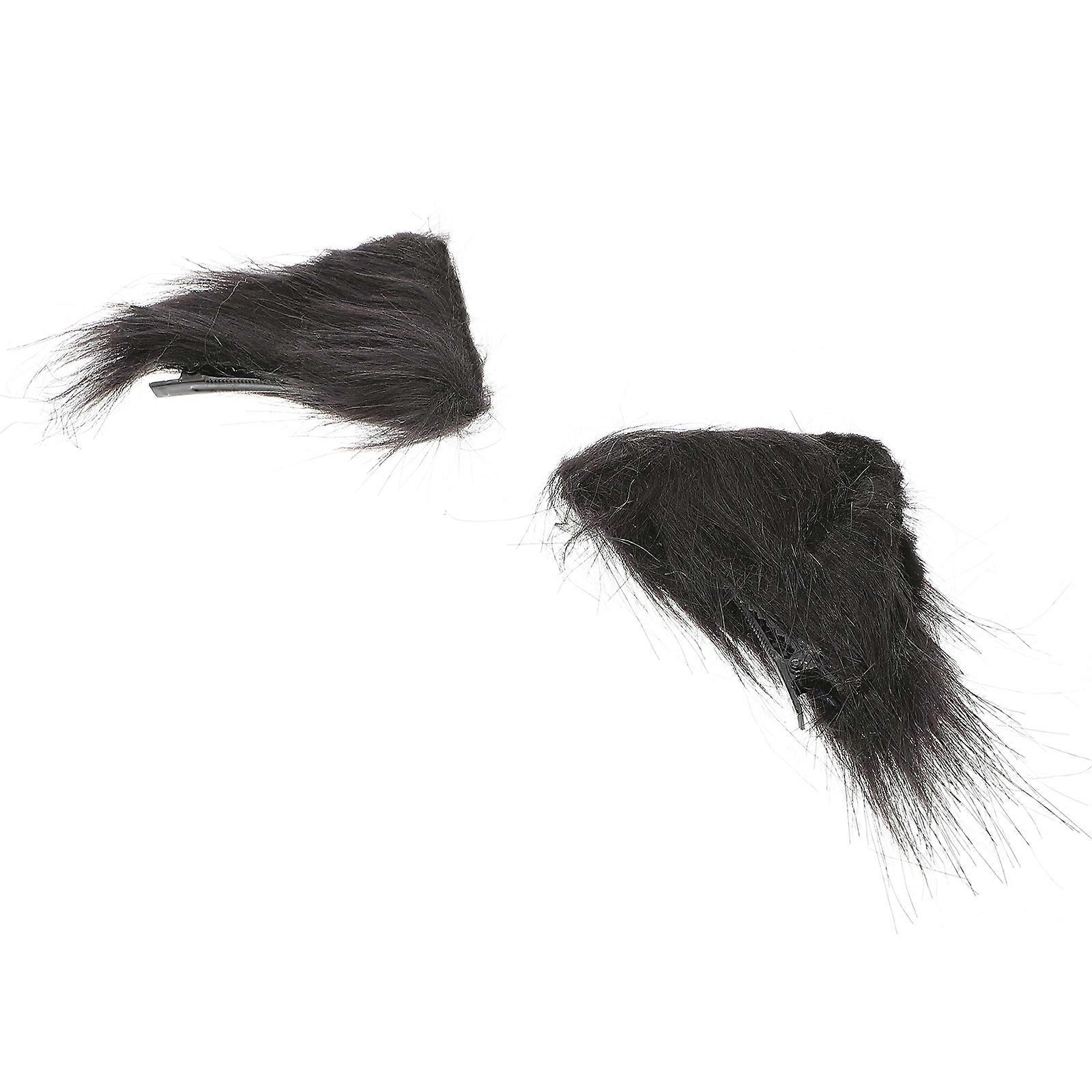 猫のバレッタベルベットは女の子のための耳のヘアクリップを作りましたパーティーアクセサリー13X7X2CM 1ペア