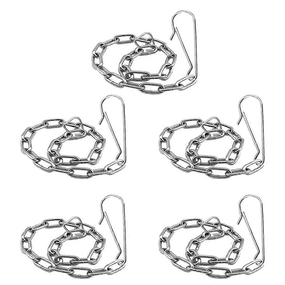ステンレス鋼トイレフラッパー交換用チェーン - フラッパーのメンテナンスと修理のための簡単な取り付けリフトチェーン(5個)