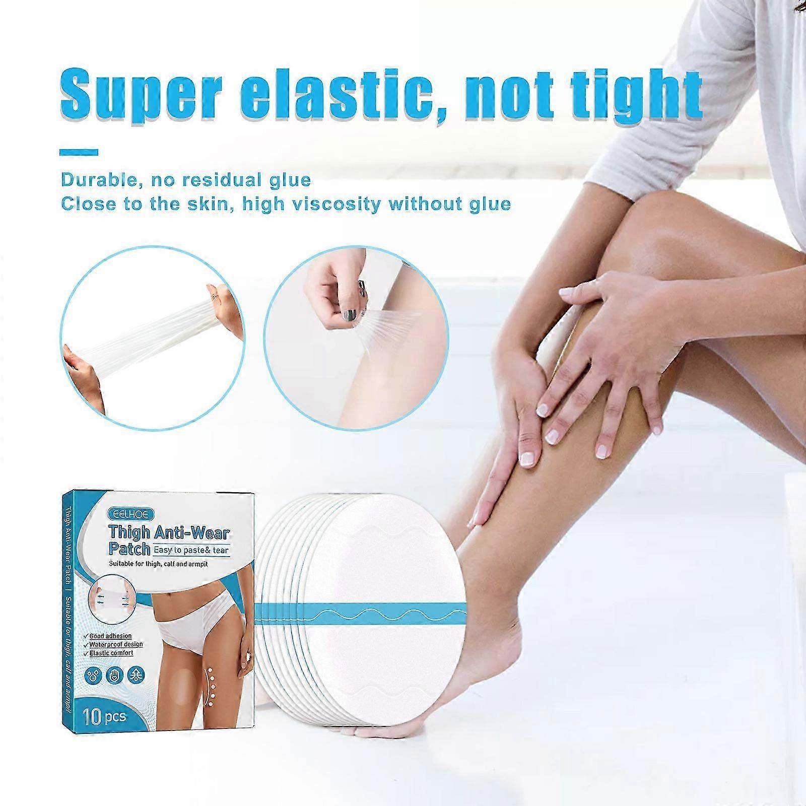 Thigh Inner Anti-Chafing Sticker, Self-Adhesive Wear-Resistant Disposable Body Anti-Friction Pads, Transparent Ultra-Thin Invisible Thigh Inner Anti-C