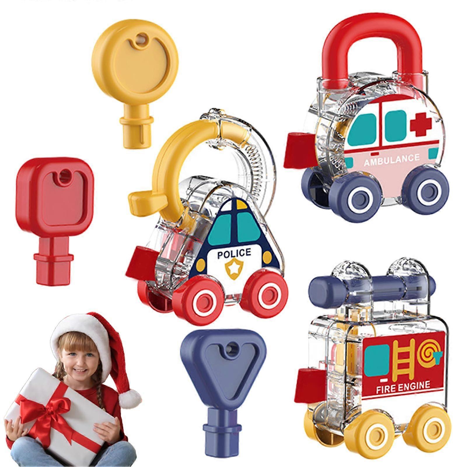 Toy Set with Lock and Key for Toddlers - Color Learning Locks and Keys, Educational Matching Toy for Boys and Girls