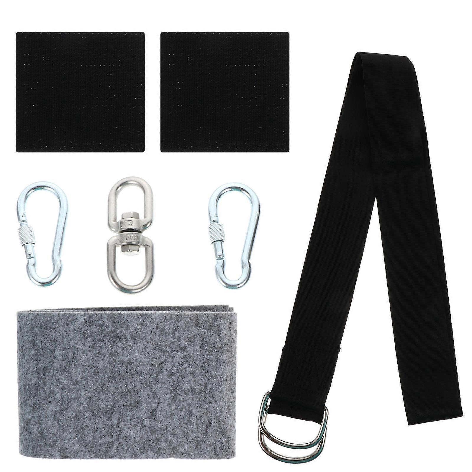 1 Set Durable Polyester Swing Hanging Rope Kit with Hooks & Storage Bag for Garden, Camping & Outdoor Use – Heavy Load Capacity Swing Accessory