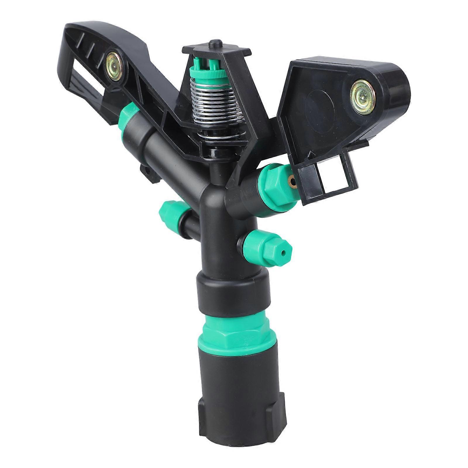 Quick Connection High Efficiency Farm Irrigation Sprinkler 4 Nozzle 360 Rotating Design For Large Yard Gardens Orchards Multicolor