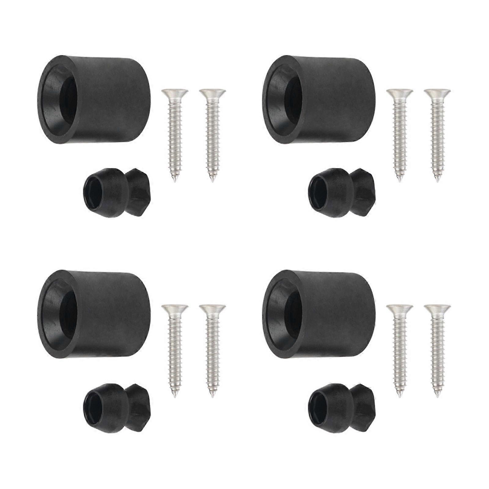 Confezione da 4 set di supporti per porta per rimorchio per cavalli Supporti per porte per rimorchi di utilità per paraurti in gomma resistenti allo sbiadimento per rimorchi chiusi Multicolor
