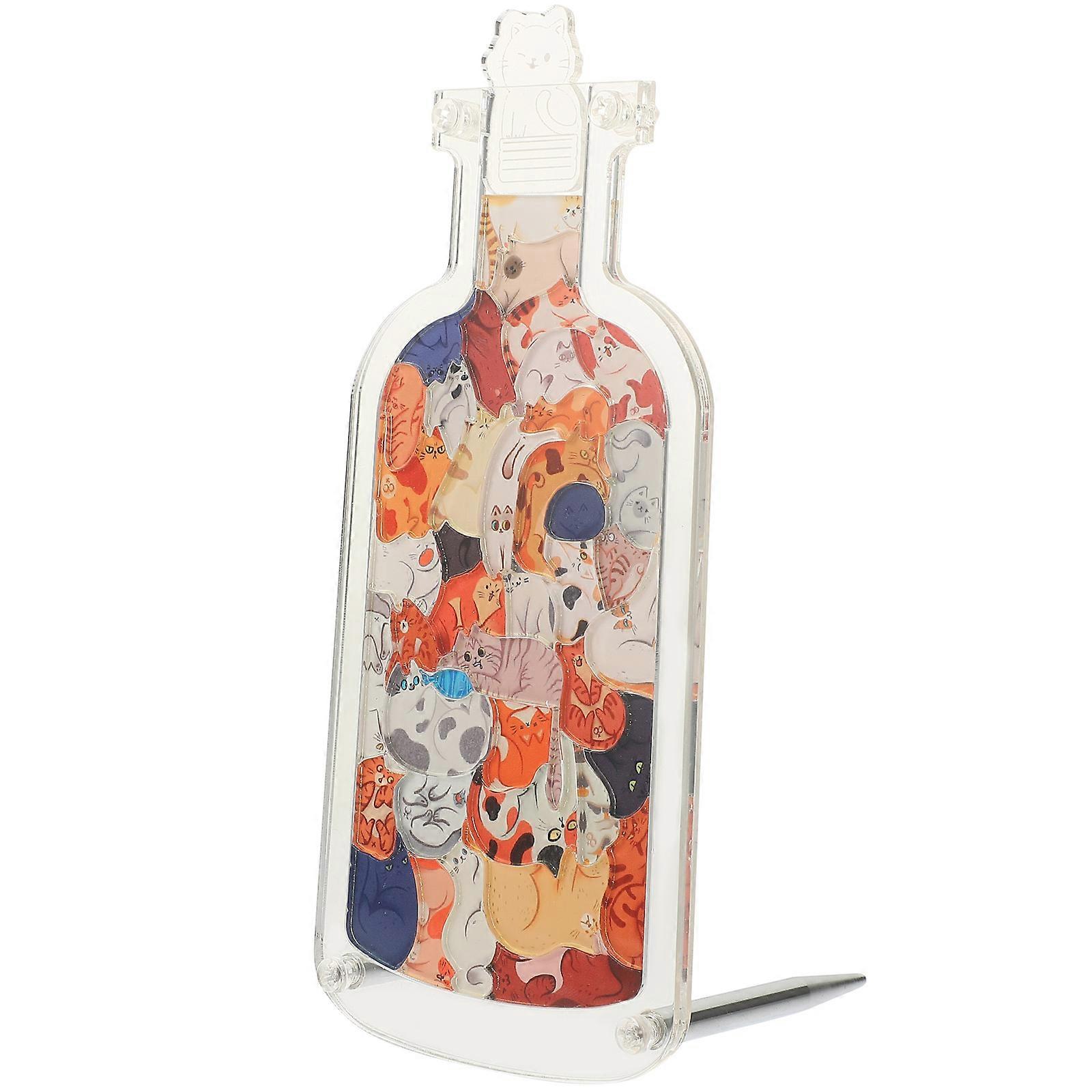 Decorative Bottle Craft Puzzle Crafts Bottle Puzzle Home Decor Bright Colors Excellent Workmanship 1Set