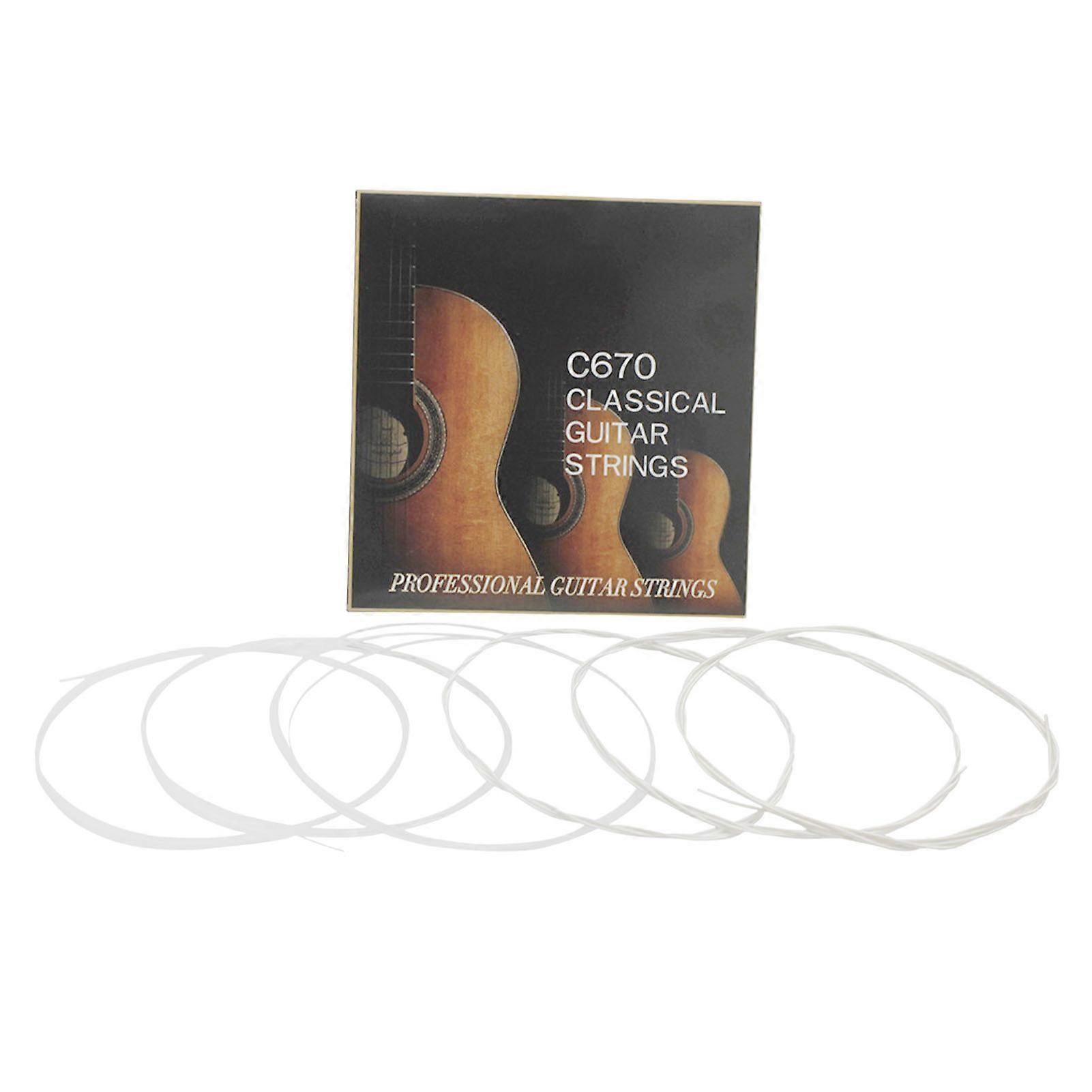 Nylon Classical Guitar String Acoustic Guitar String Musical Instrument Accessory Silver