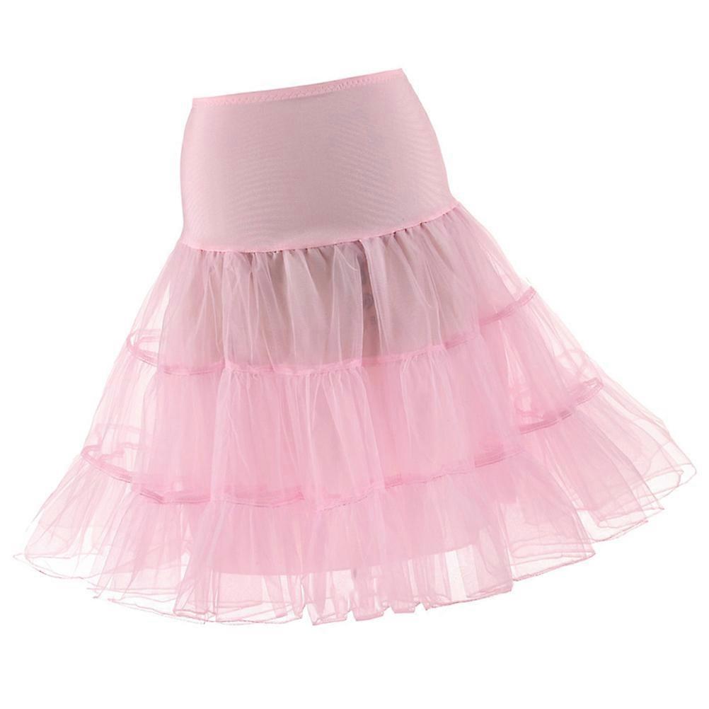 Knee Length Petticoat Hoopless Design Retro Underskirt Spring Summer Autumn 1Pack
