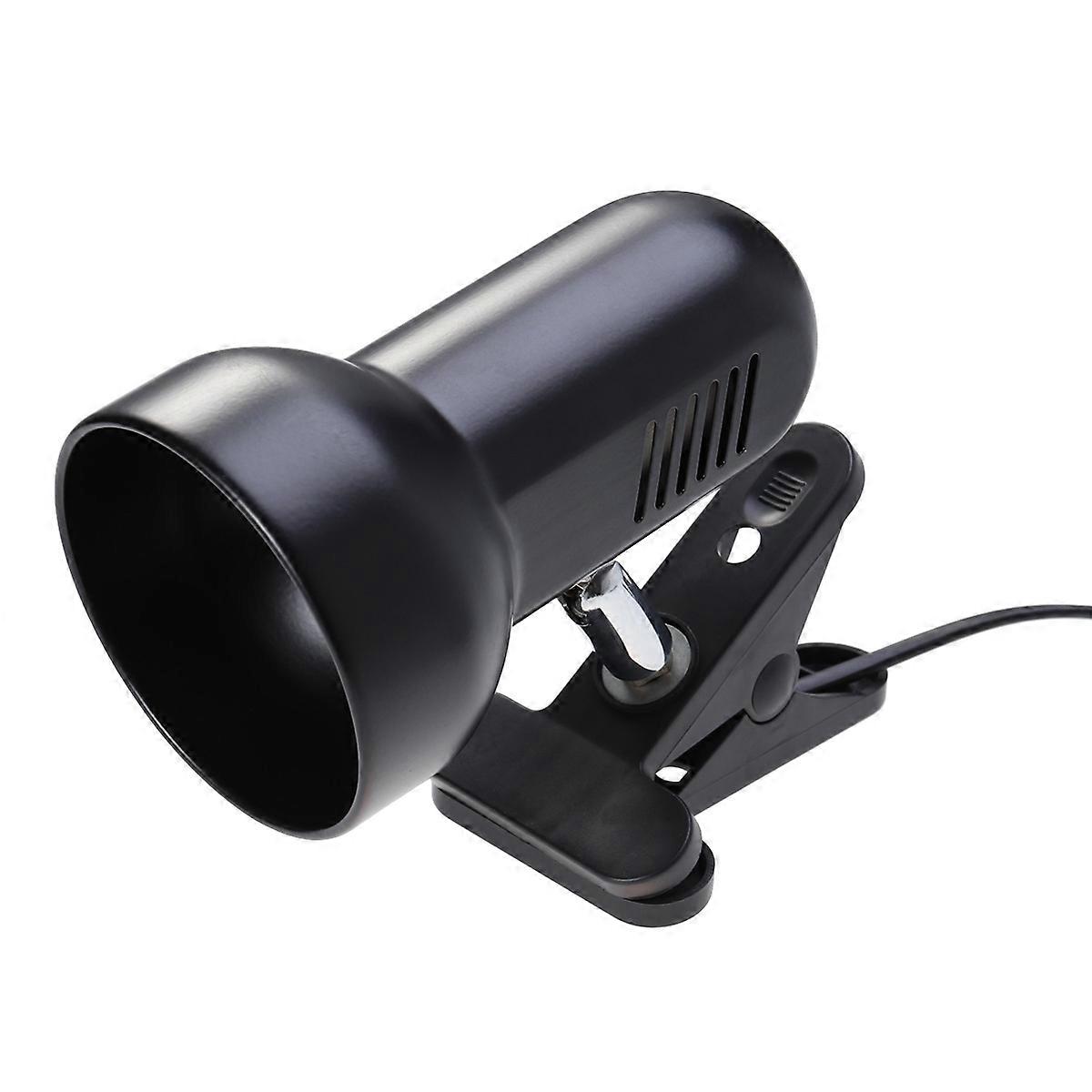 ペット暖房ランプ爬虫類ランプ用金属ランプホルダー360度回転とクランプとハング17x17x8cmブラック1パック