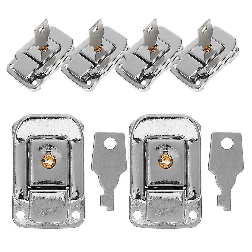6pcs Stylish Suitcase Latch with Key   Secure Luggage, Toolboxes, Storage Boxes, Bags, and Backpacks with Elegant Toggle Catch Clasp for Versatile Use