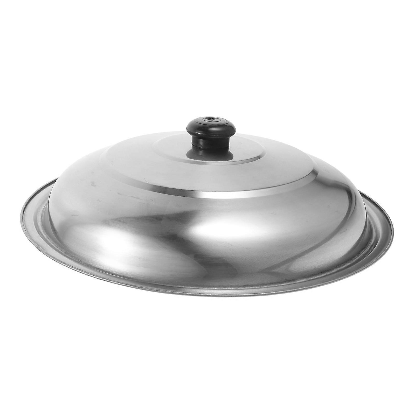 Stainless Steel Frying Pan Lid Replacement for Woks and Pots – , Easy to Clean Kitchen Essential with Heightened Design