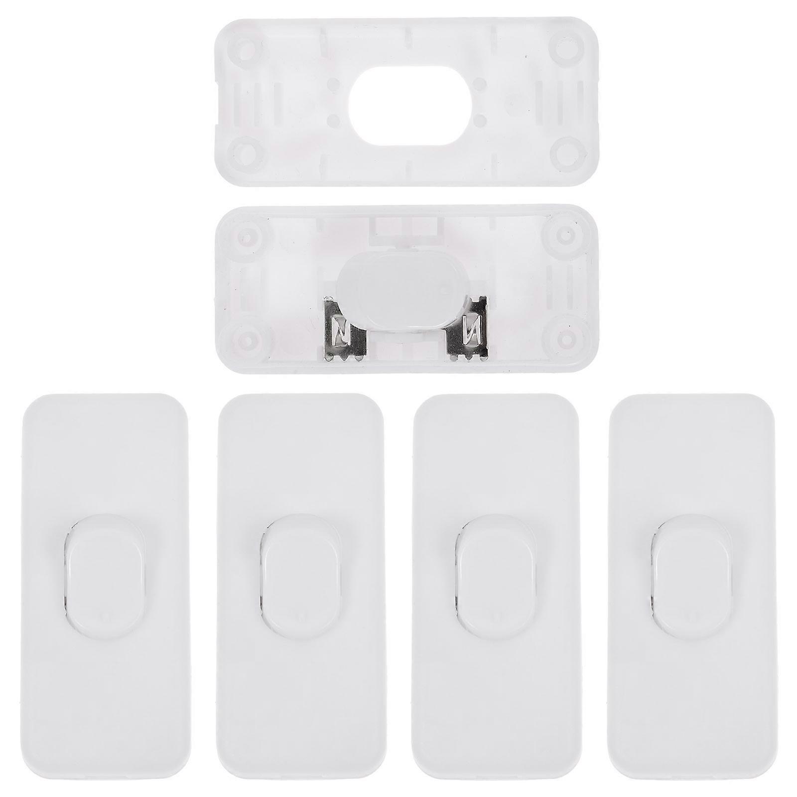 Rocker Light Switch Electrical Equipment For Diy Enthusiasts 5Pcs Abs 59x2cm Simple Design Lamp Switch