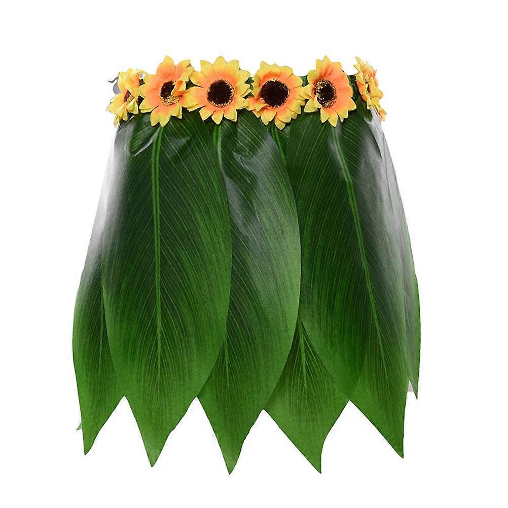 Hawaii Luau Party Outfit Skirt Hawaiian Accessories Adults Tropical Theme Events Comfortable Wearing 1Set