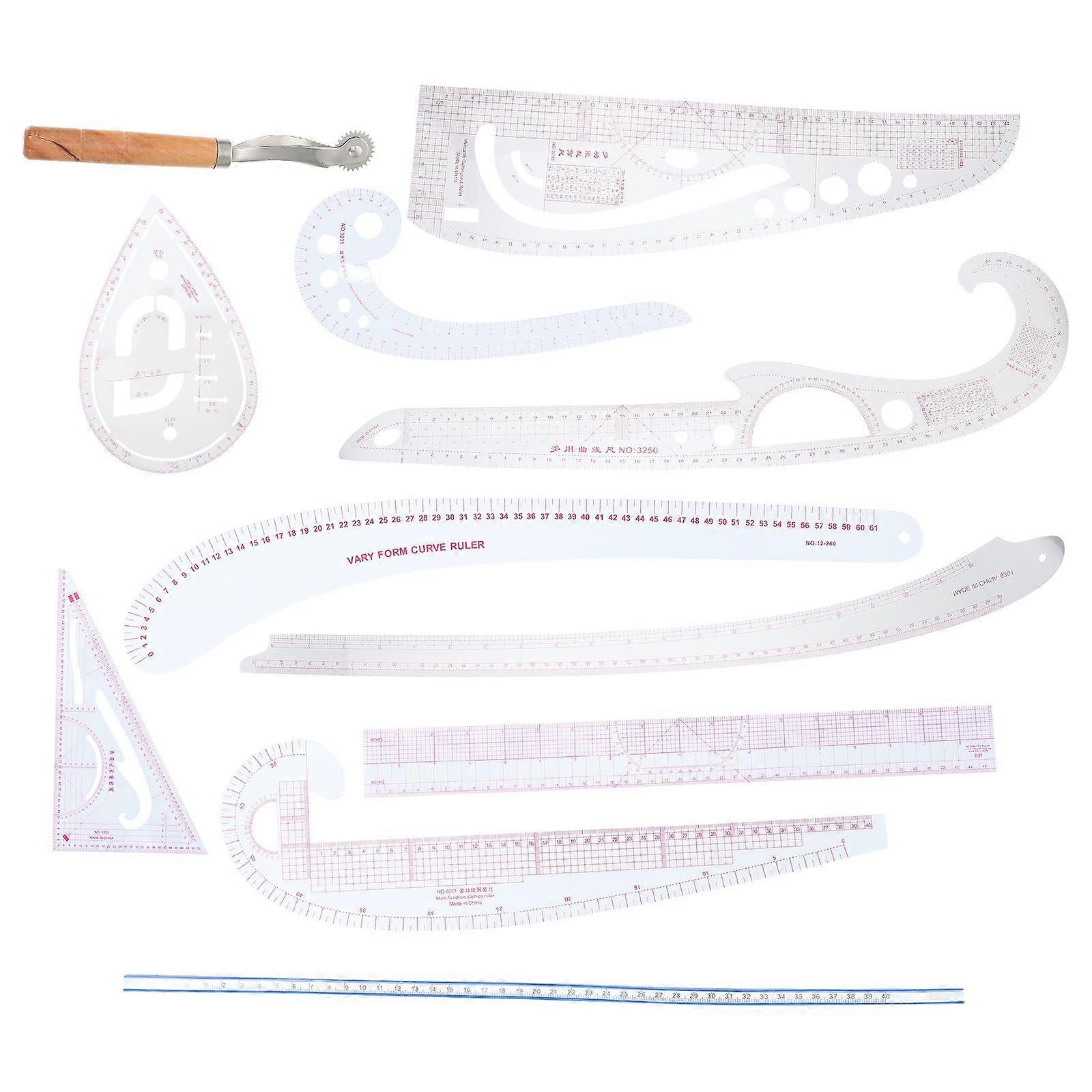 1 Set Multi-function Clothing Sample Cutting Ruler Clothing Proofing Ruler