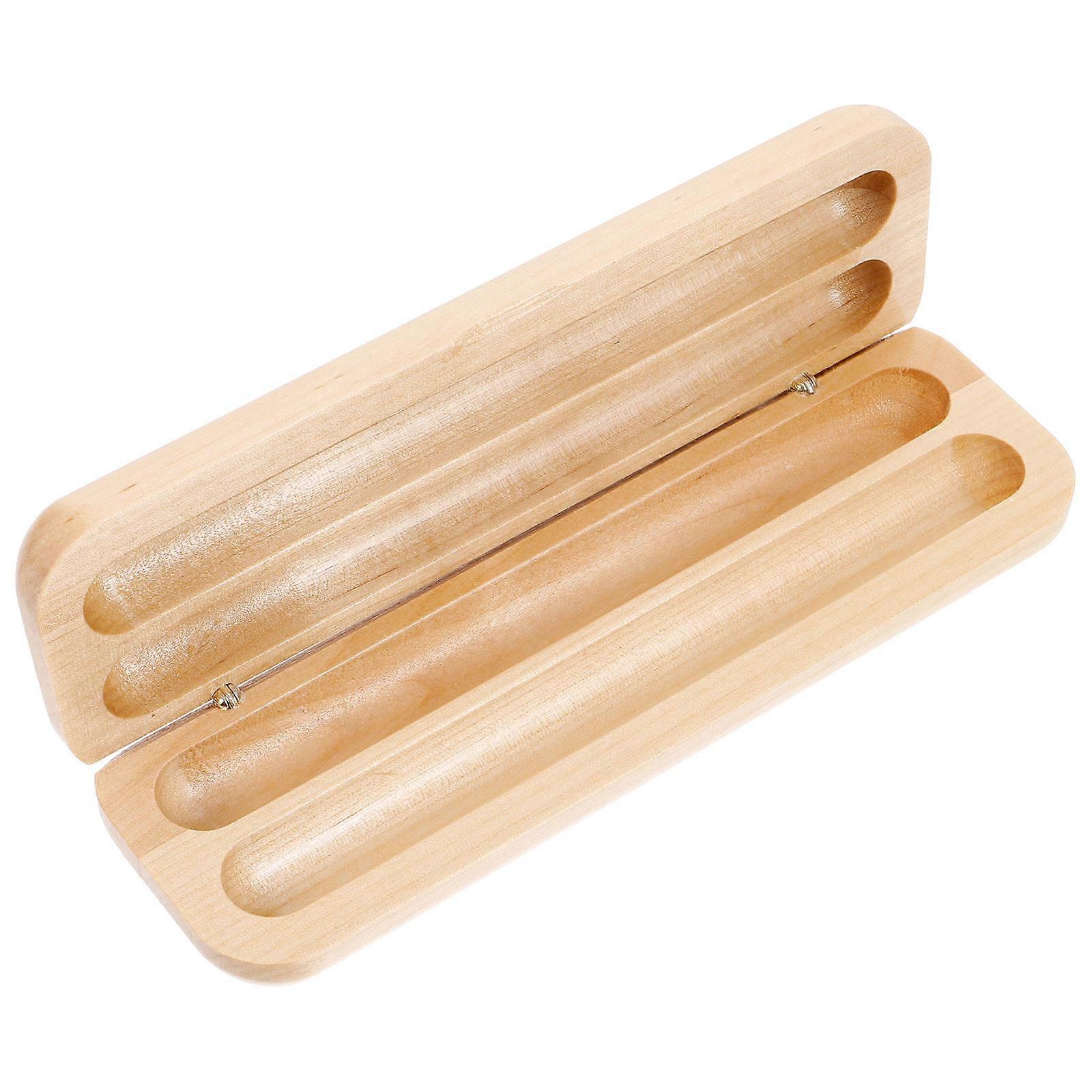 a polished product description for your **Maple Wood Pen Presentation Case with Double Slot Pen Holder**:
### **Maple Wood Pen Presentation Case