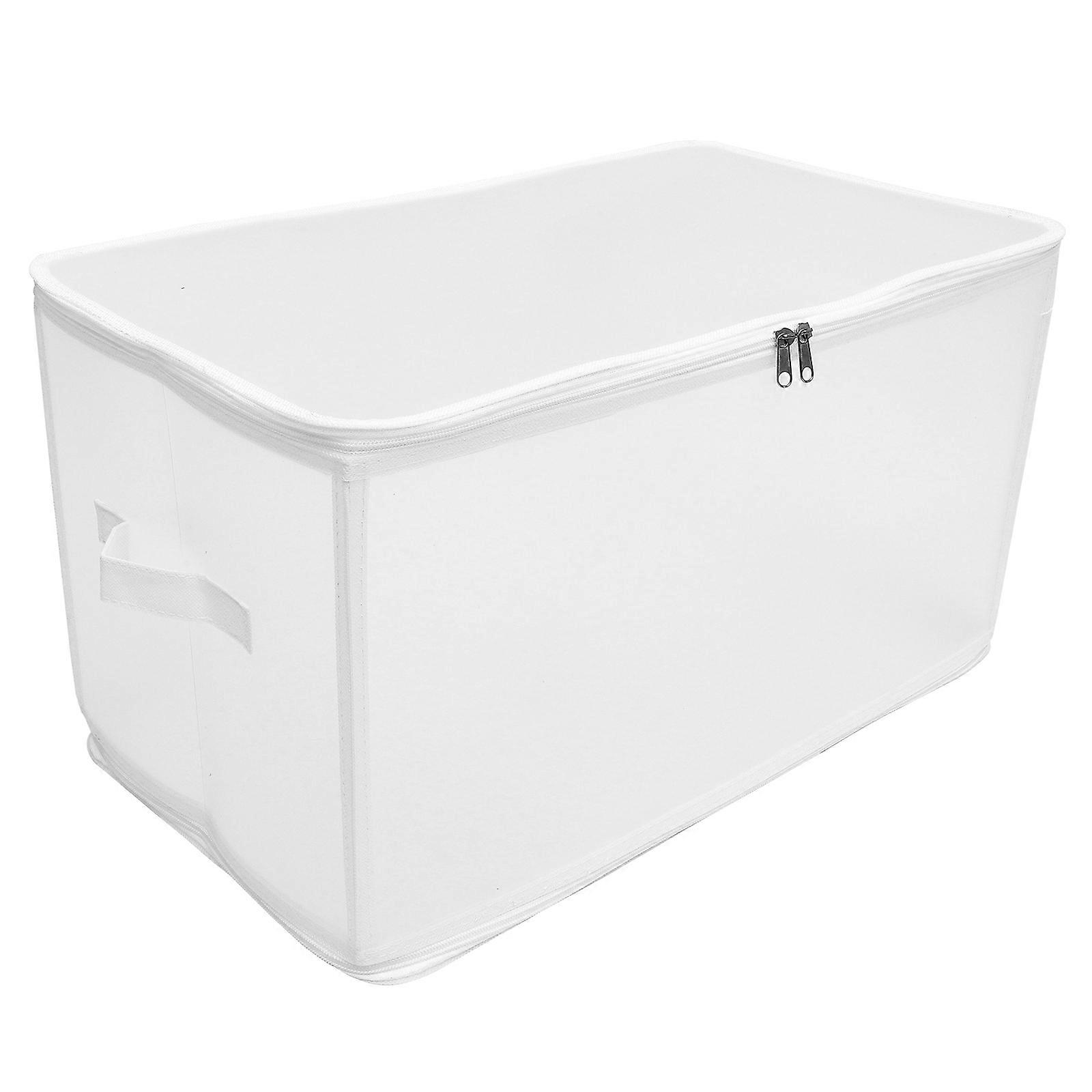 Collapsible Garment Box Rectangular Shape Simple Design Portable Organizer for Daily Use Moisture-Proof 47L 1Pack