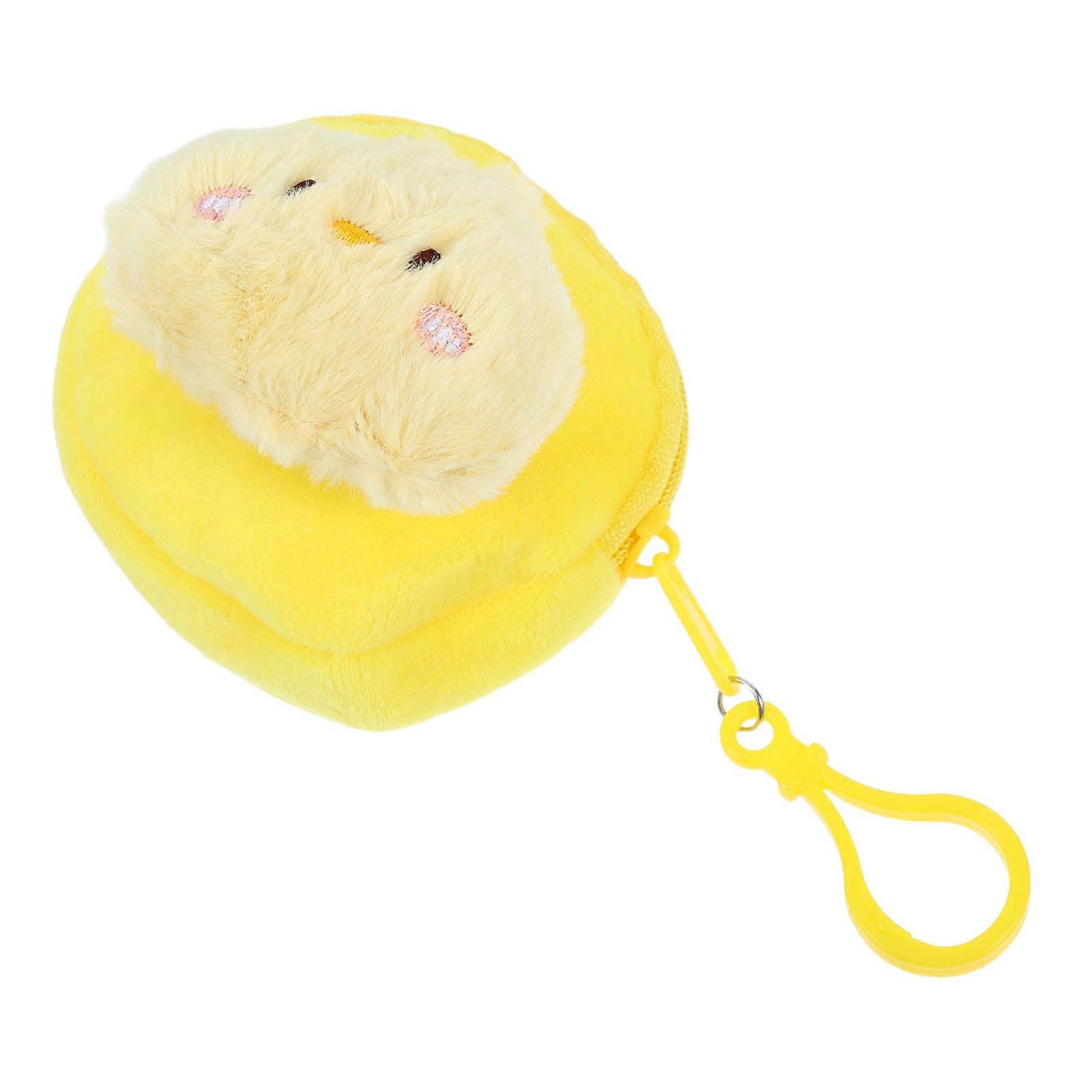 Small Cartoon Coin Purse For Adults Daily Use Lightweight Plush Material 1Set