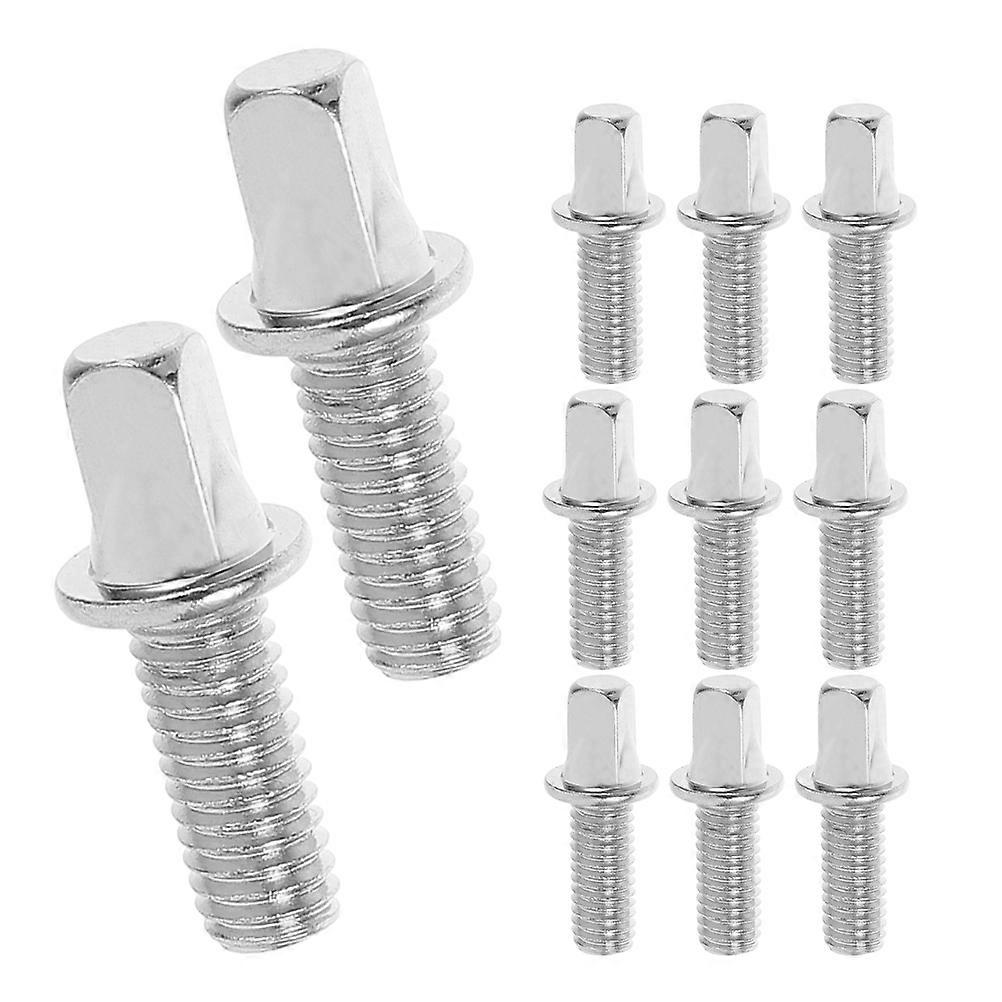 Drum Accessories Kit Universal Compatibility Repair Tool For Performance M6x10mm Silver 12Pcs