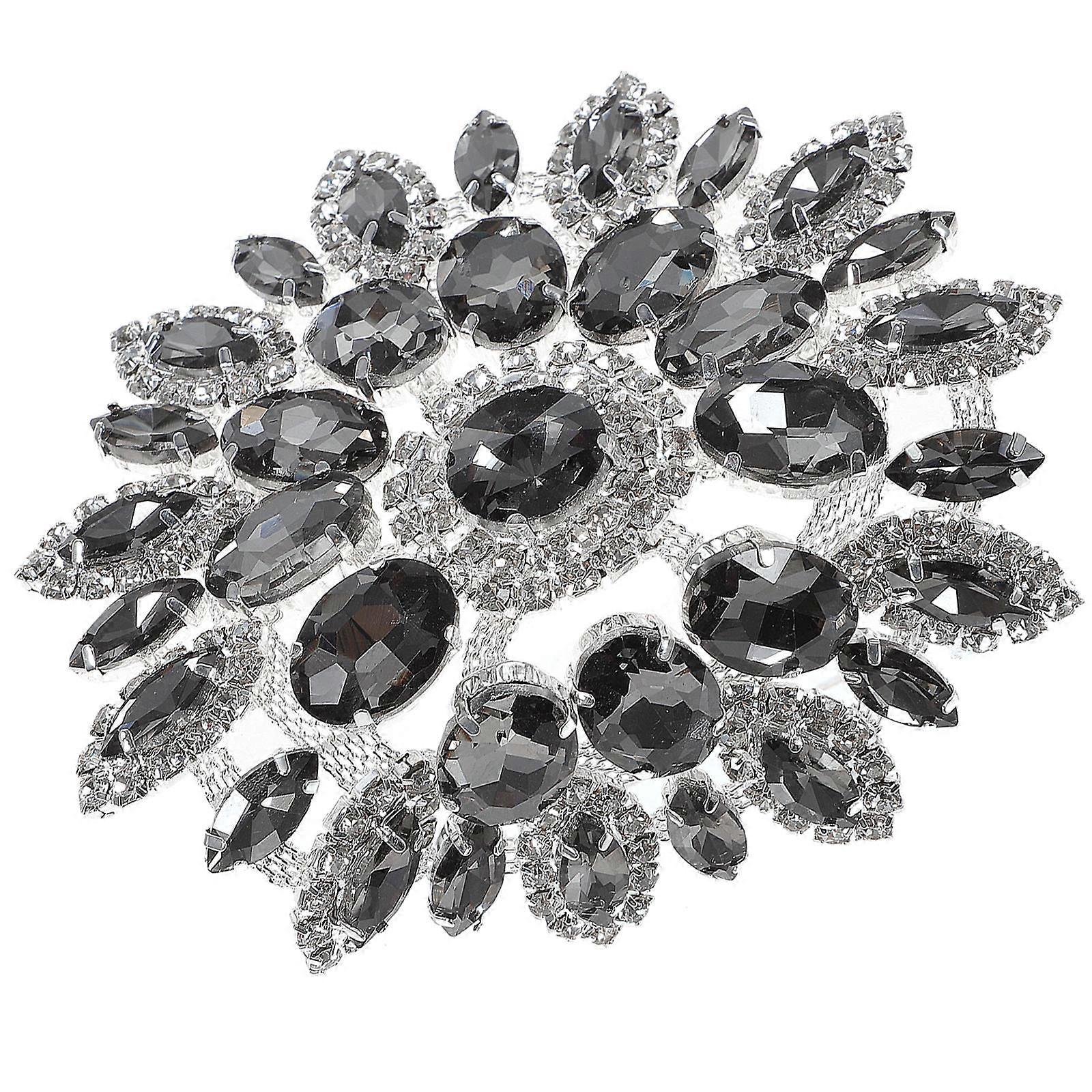 Brooch Decorative Patches Rhinestone Hot Melt Adhesive Fashionable Diy Projects Women Craft Enthusiasts 1Pack