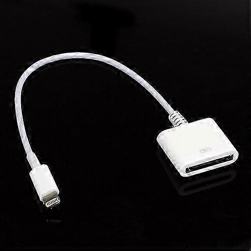 Lightning to 30-Pin Adapter Cable for 5/iPod Touch 5/iPod Nano 7/Mini (22cm) - MFi Certified
